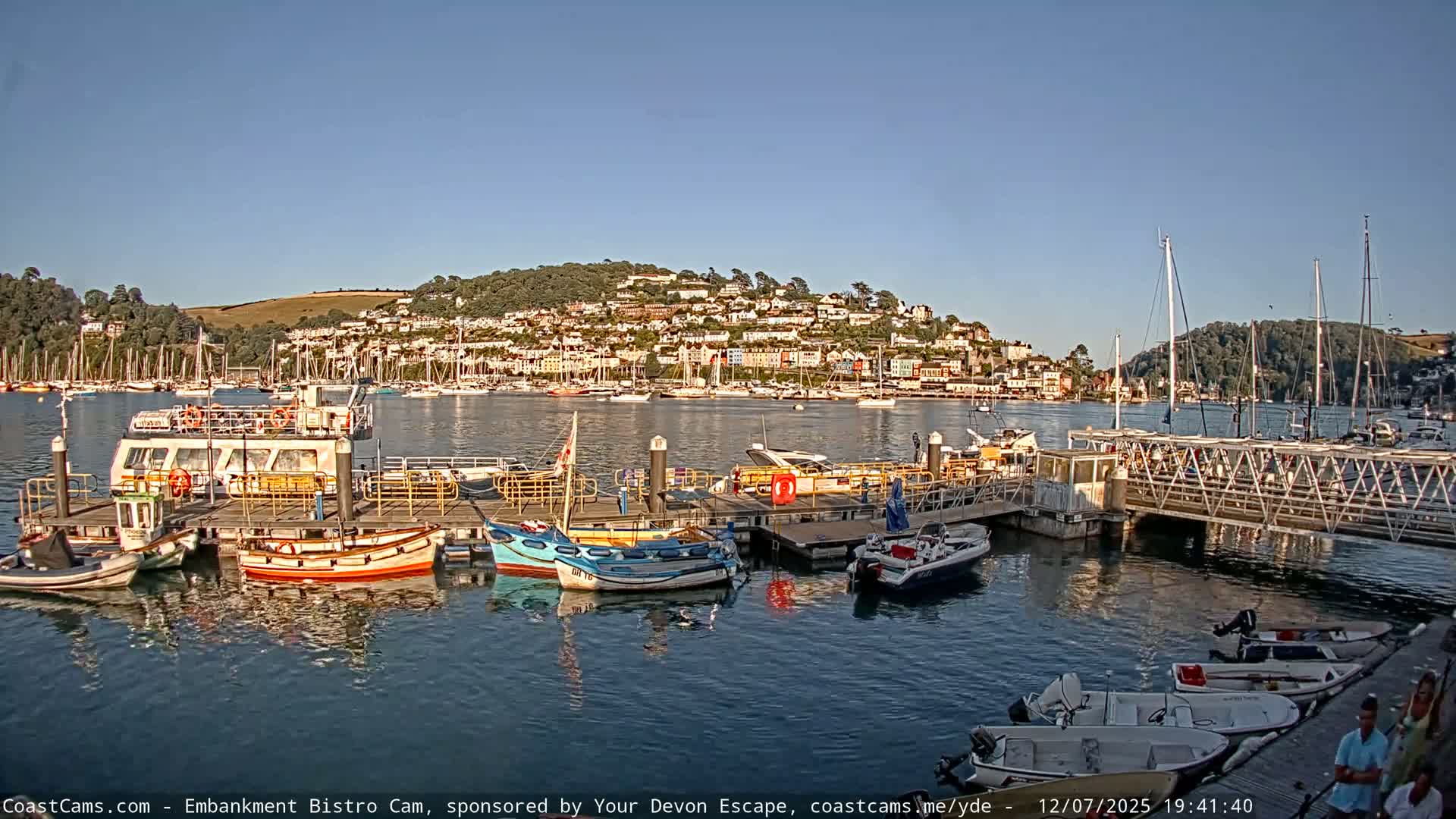 Dartmouth North Ferry Terminal & Pontoon Live Cam - South Hams, Devon, South West, England, United Kingdom