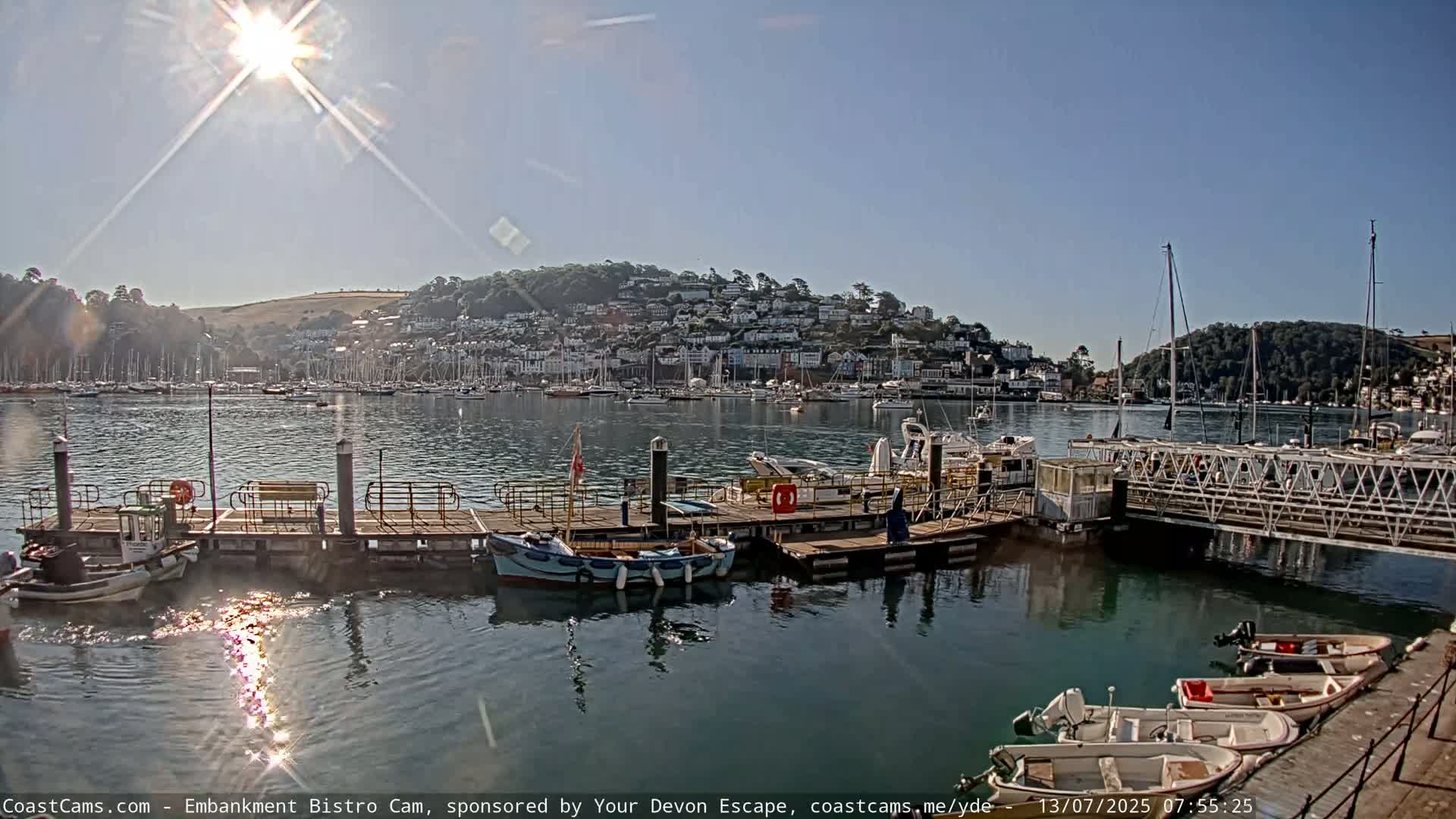 Dartmouth North Ferry Terminal & Pontoon Live Cam - South Hams, Devon, South West, England, United Kingdom
