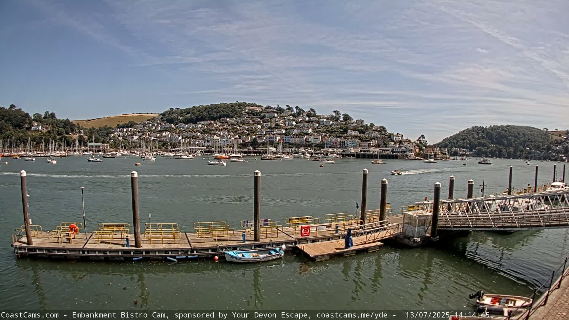Dartmouth North Ferry Terminal & Pontoon Live Cam - South Hams, Devon, South West, England, United Kingdom