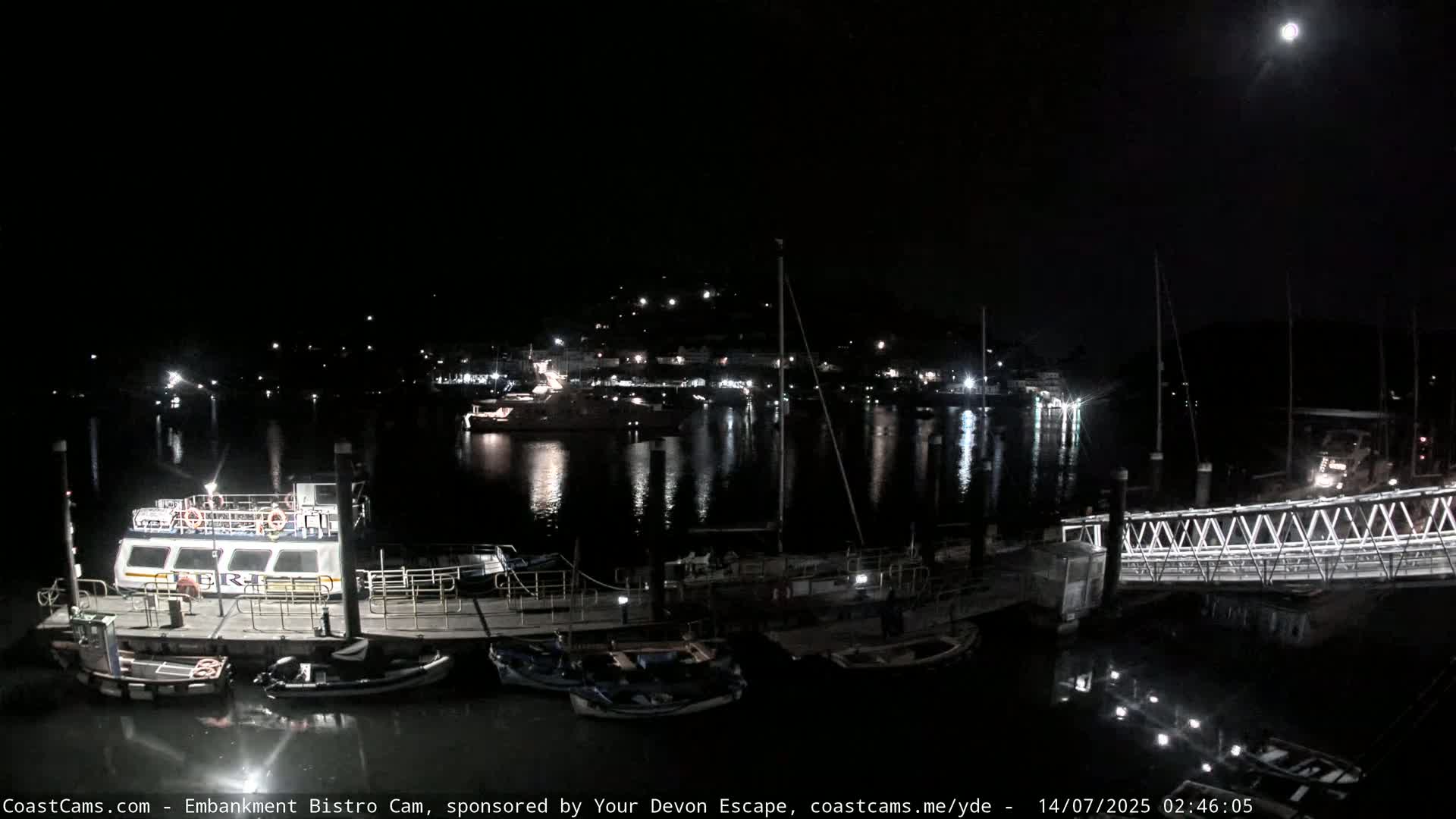 Dartmouth North Ferry Terminal & Pontoon Live Cam - South Hams, Devon, South West, England, United Kingdom