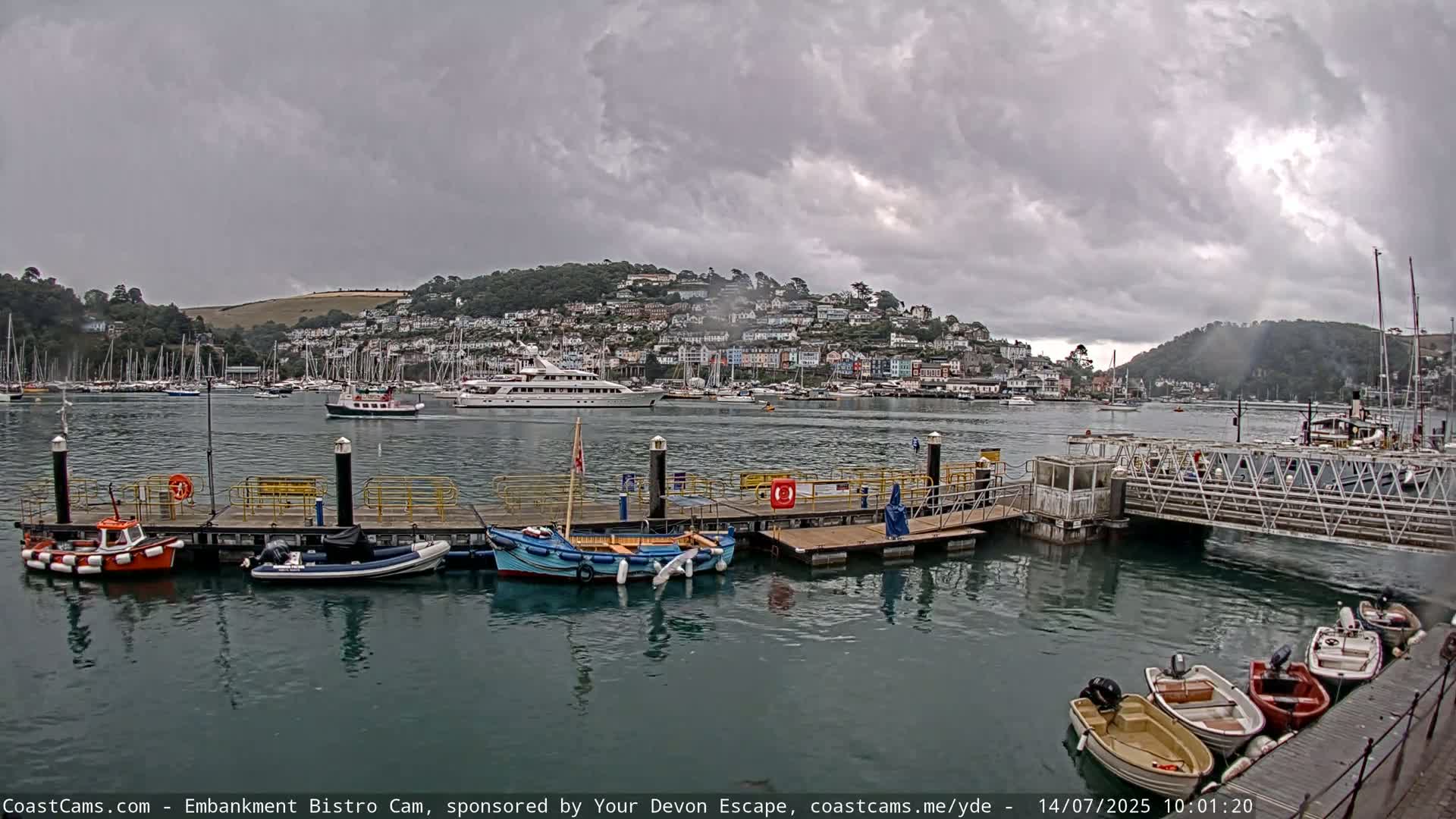 Dartmouth North Ferry Terminal & Pontoon Live Cam - South Hams, Devon, South West, England, United Kingdom