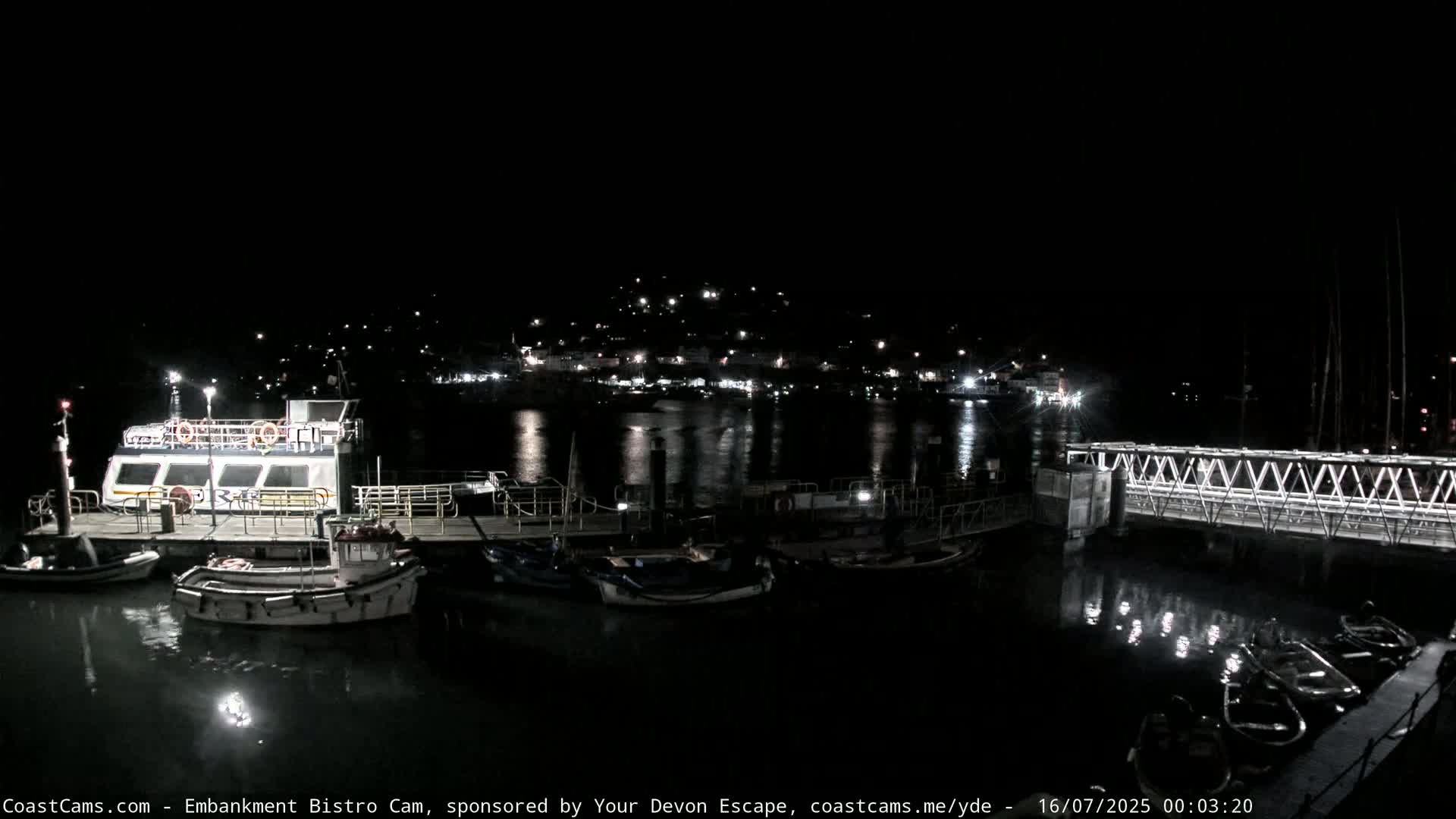 Dartmouth North Ferry Terminal & Pontoon Live Cam - South Hams, Devon, South West, England, United Kingdom