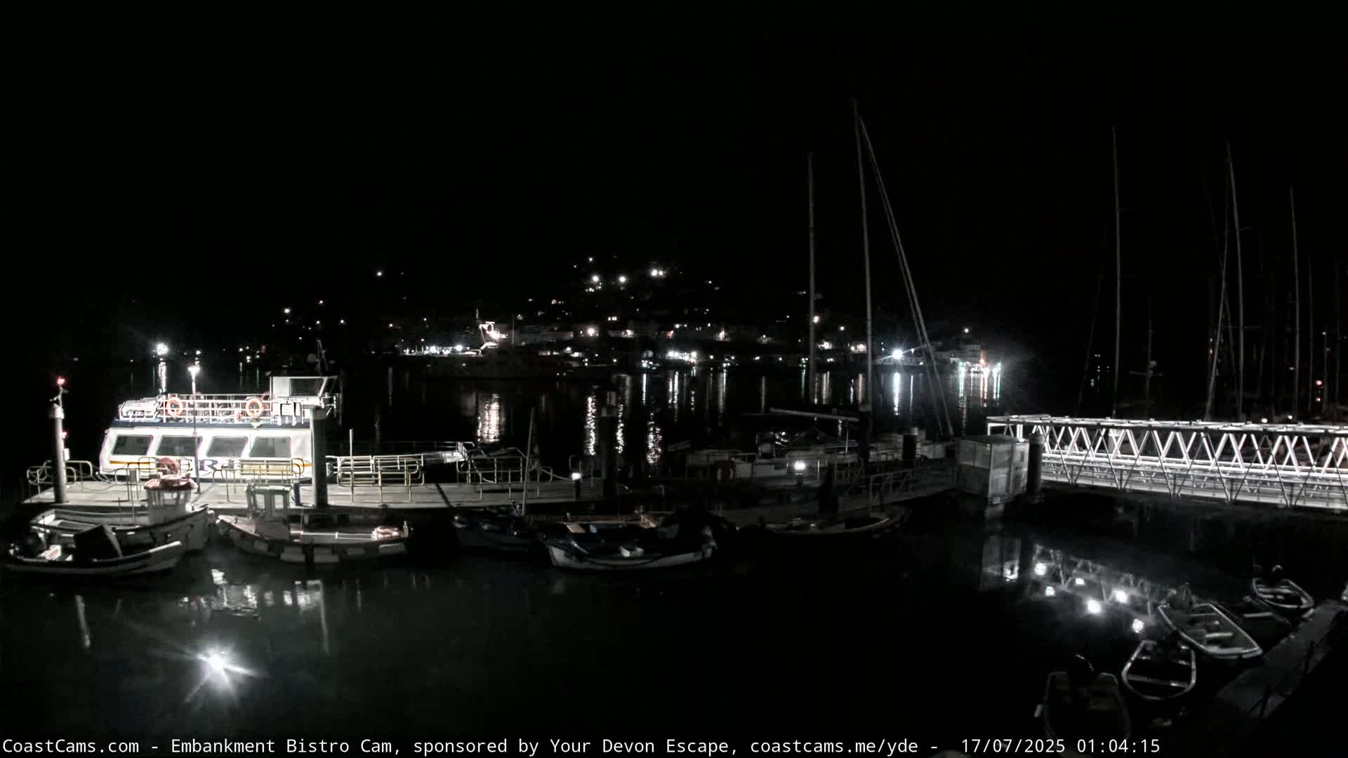 Dartmouth North Ferry Terminal & Pontoon Live Cam - South Hams, Devon, South West, England, United Kingdom
