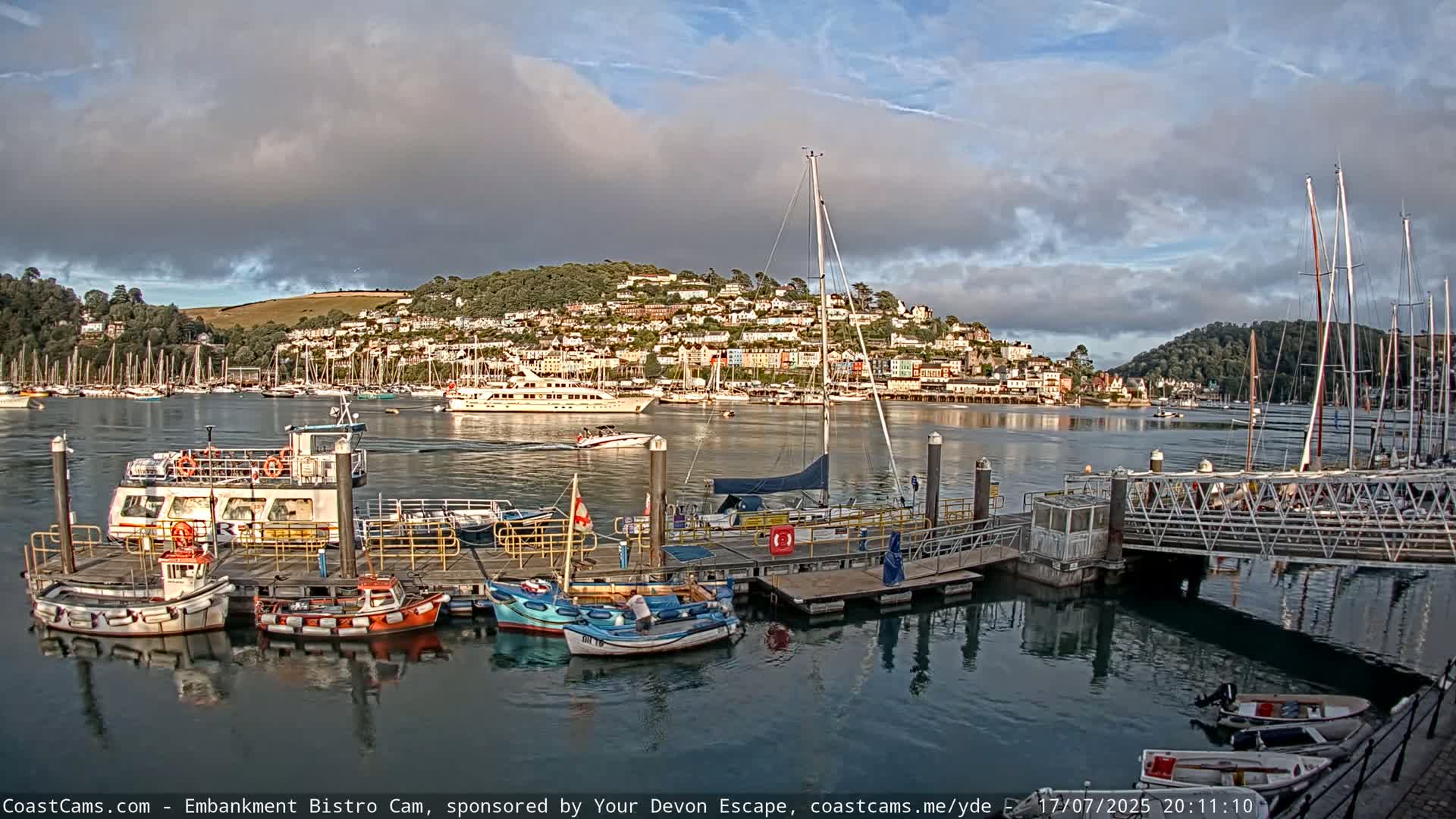 Dartmouth North Ferry Terminal & Pontoon Live Cam - South Hams, Devon, South West, England, United Kingdom