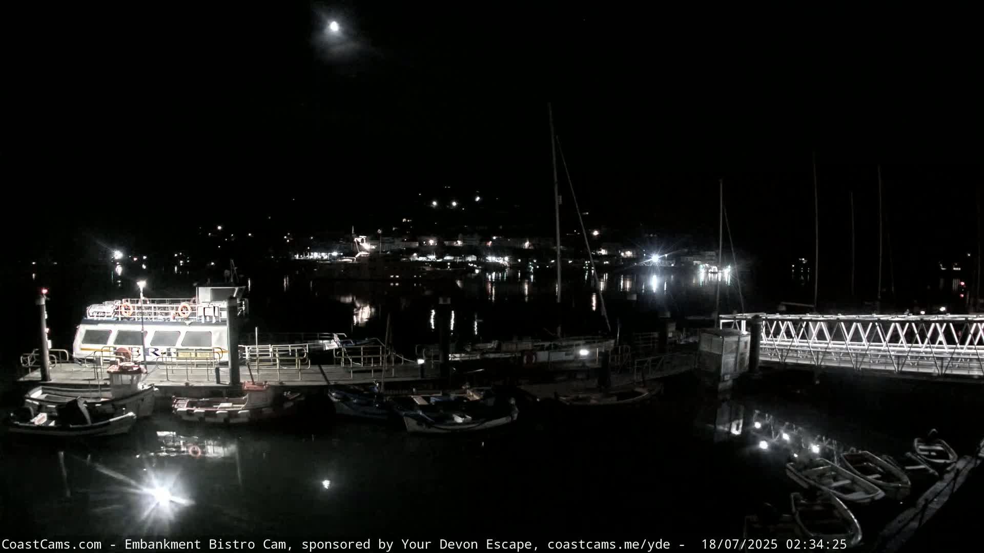 Dartmouth North Ferry Terminal & Pontoon Live Cam - South Hams, Devon, South West, England, United Kingdom