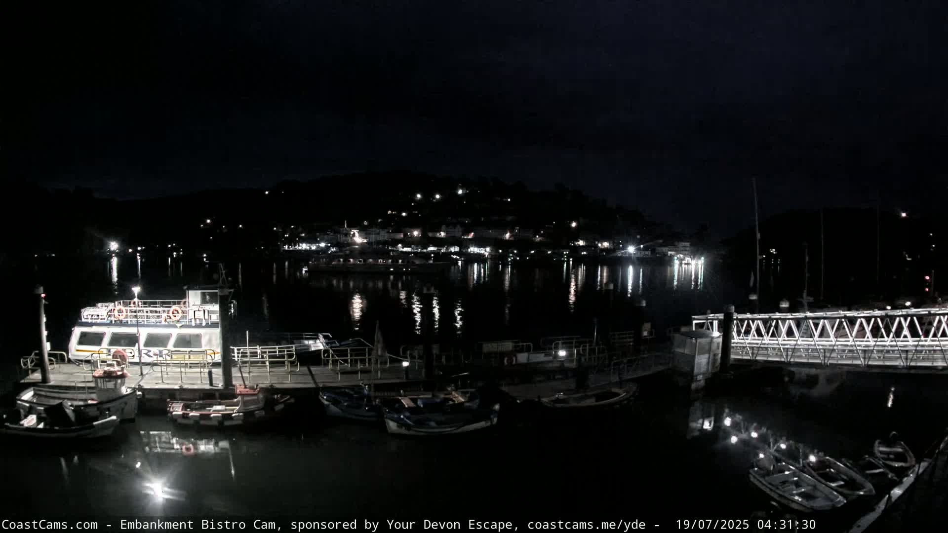 Dartmouth North Ferry Terminal & Pontoon Live Cam - South Hams, Devon, South West, England, United Kingdom