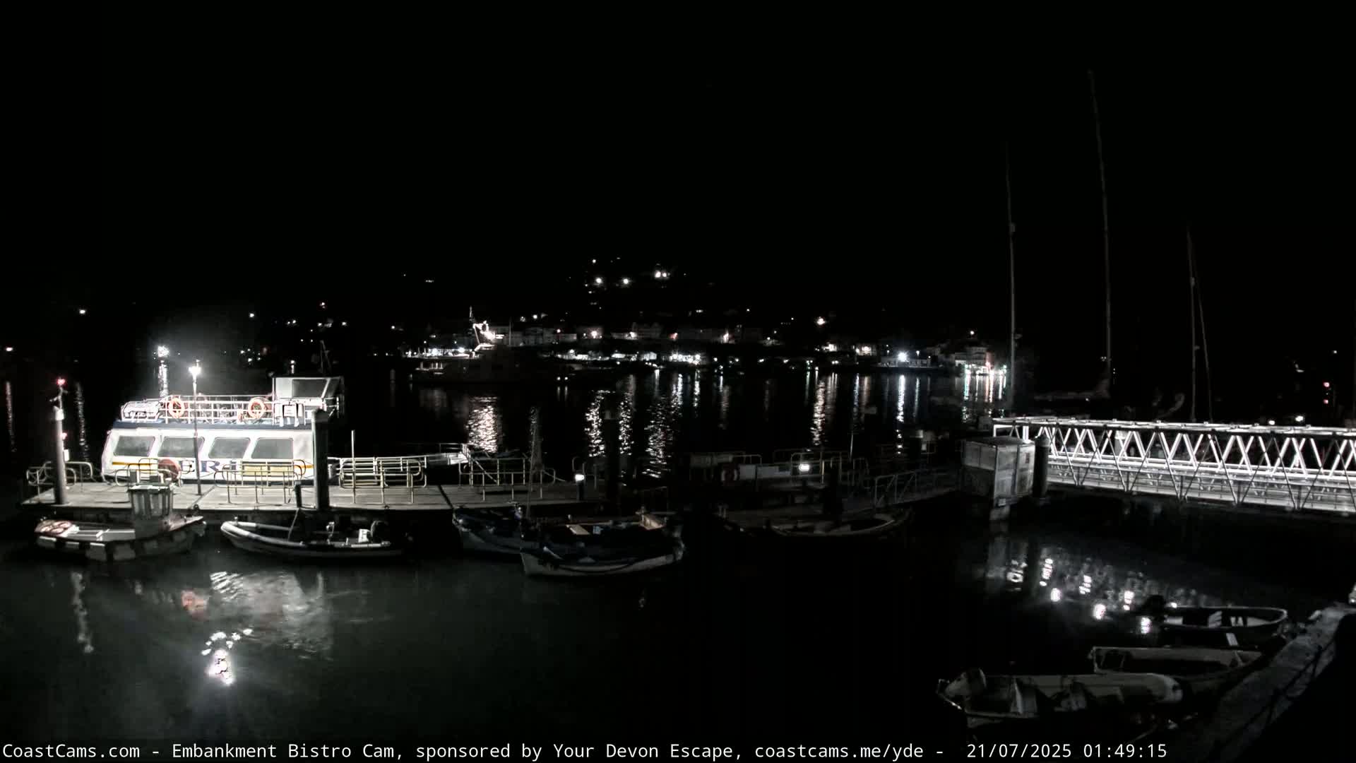 Dartmouth North Ferry Terminal & Pontoon Live Cam - South Hams, Devon, South West, England, United Kingdom
