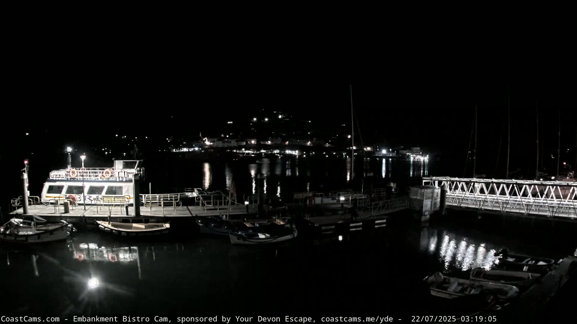 Dartmouth North Ferry Terminal & Pontoon Live Cam - South Hams, Devon, South West, England, United Kingdom