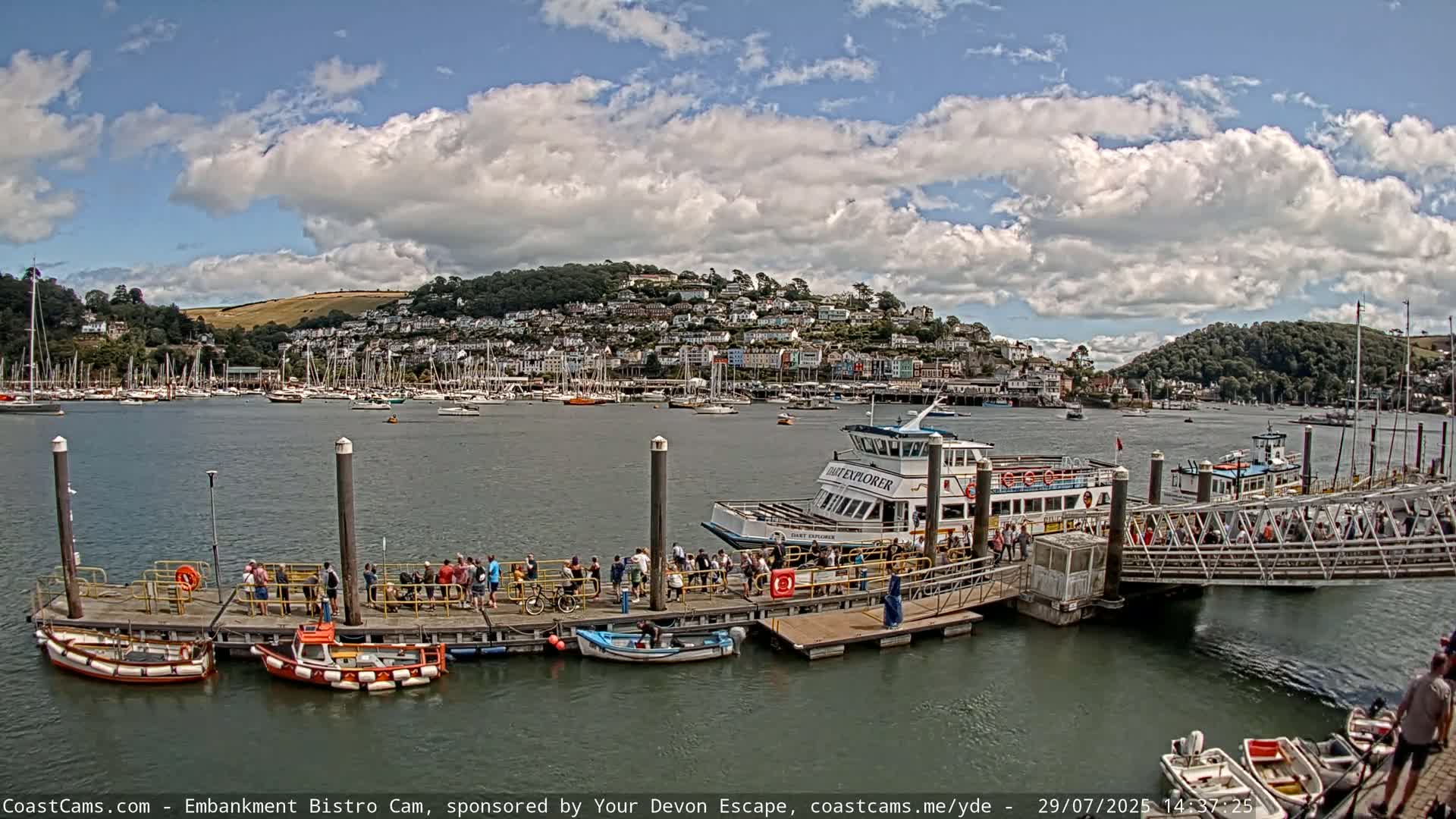 Dartmouth North Ferry Terminal & Pontoon Live Cam - South Hams, Devon, South West, England, United Kingdom