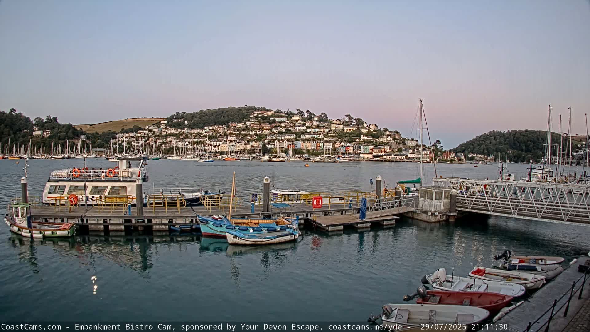 Dartmouth North Ferry Terminal & Pontoon Live Cam - South Hams, Devon, South West, England, United Kingdom