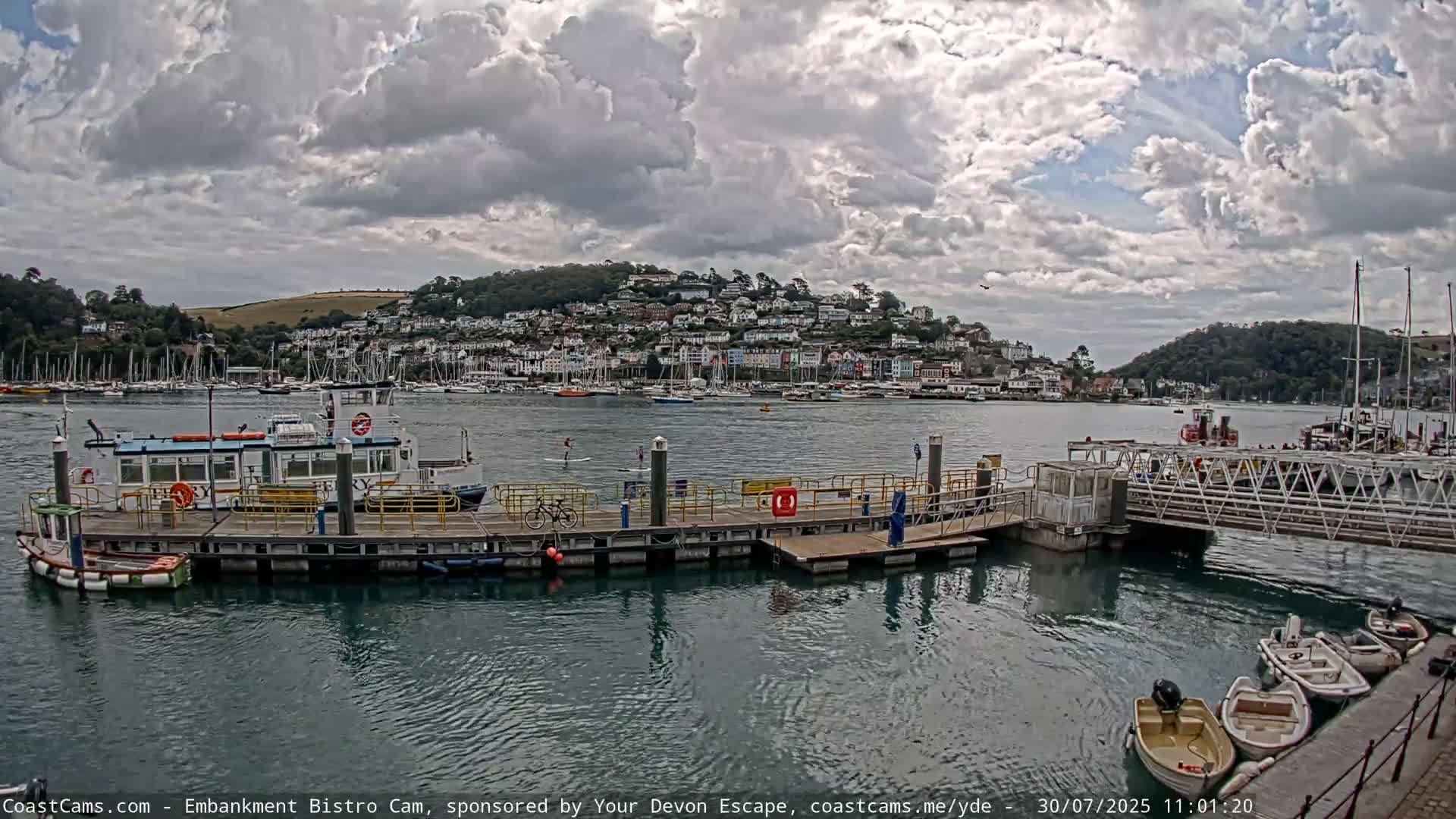 Dartmouth North Ferry Terminal & Pontoon Live Cam - South Hams, Devon, South West, England, United Kingdom