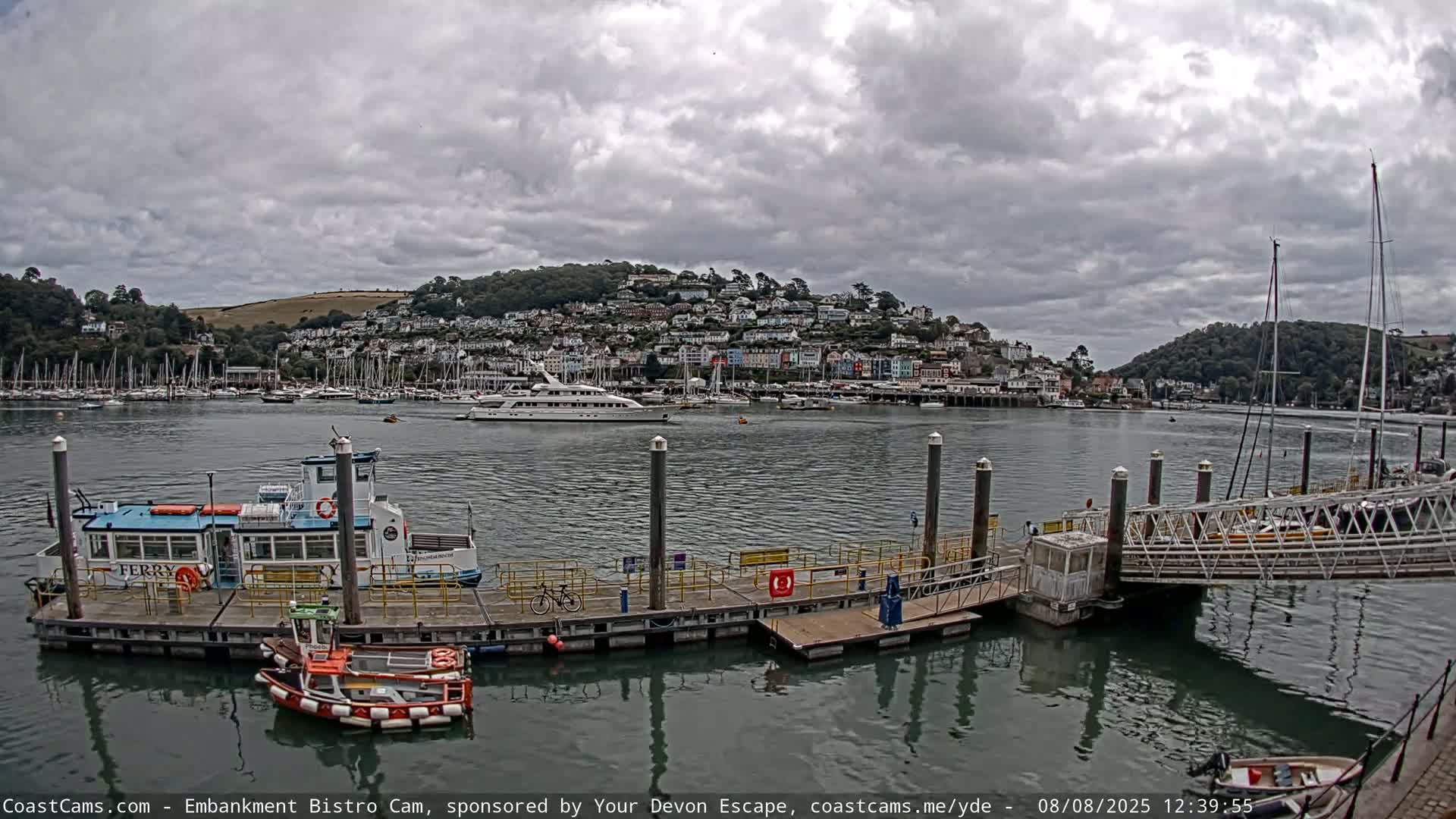 Dartmouth North Ferry Terminal & Pontoon Live Cam - South Hams, Devon, South West, England, United Kingdom