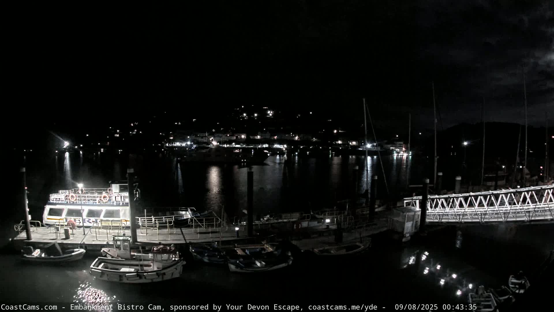 Dartmouth North Ferry Terminal & Pontoon Live Cam - South Hams, Devon, South West, England, United Kingdom