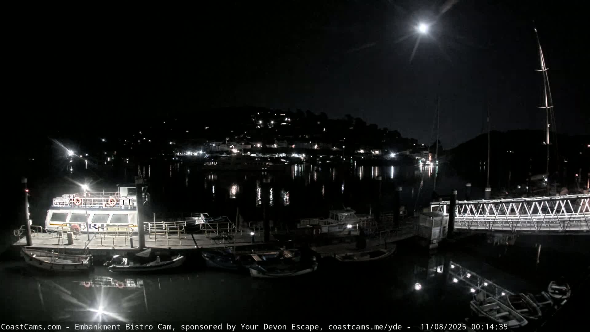 Dartmouth North Ferry Terminal & Pontoon Live Cam - South Hams, Devon, South West, England, United Kingdom