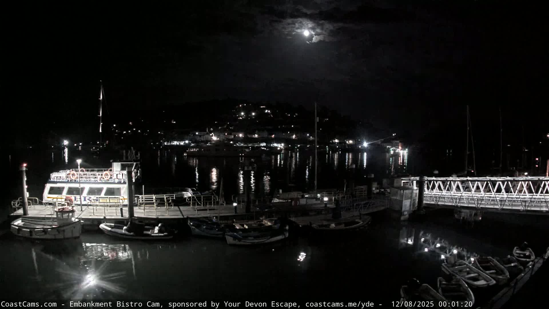 Dartmouth North Ferry Terminal & Pontoon Live Cam - South Hams, Devon, South West, England, United Kingdom