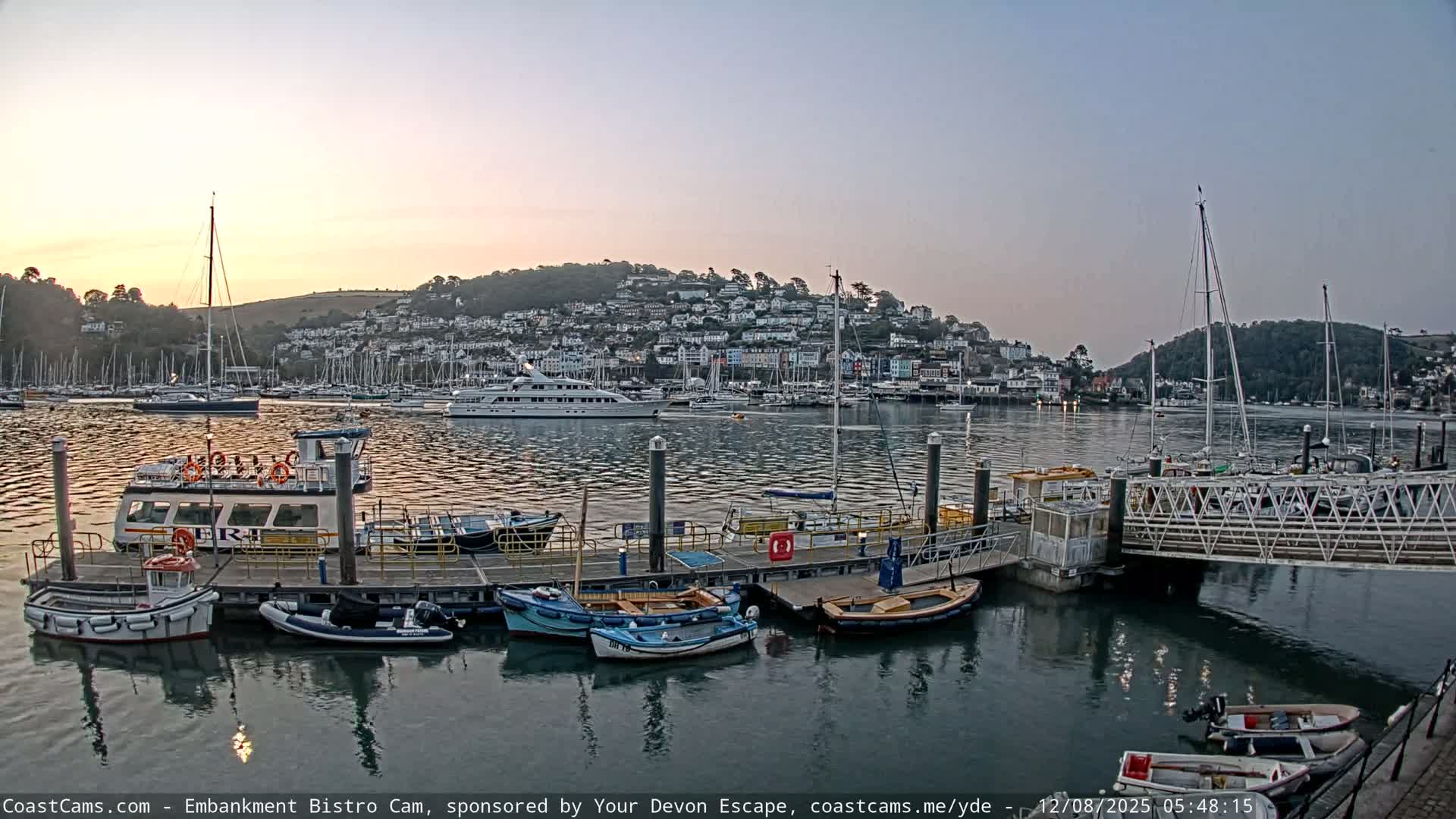 Dartmouth North Ferry Terminal & Pontoon Live Cam - South Hams, Devon, South West, England, United Kingdom
