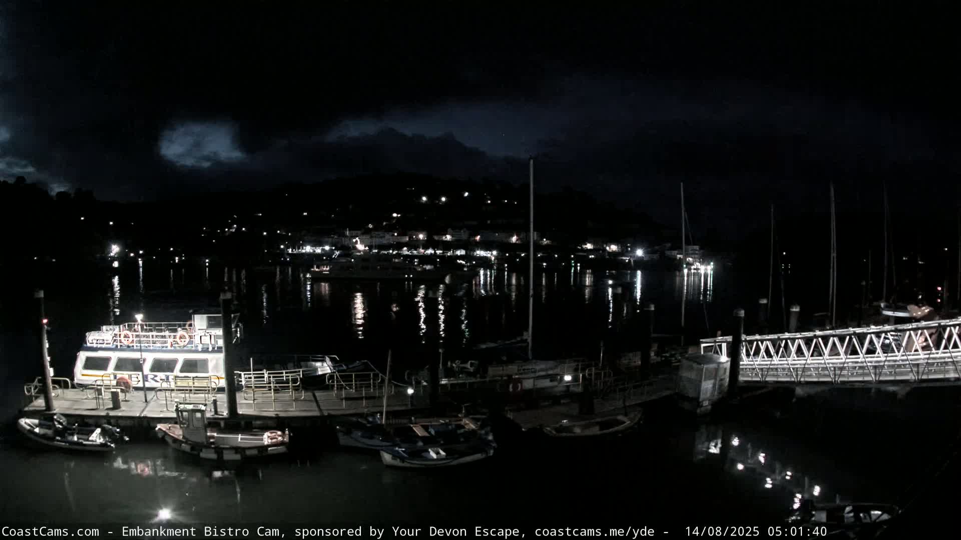 Dartmouth North Ferry Terminal & Pontoon Live Cam - South Hams, Devon, South West, England, United Kingdom