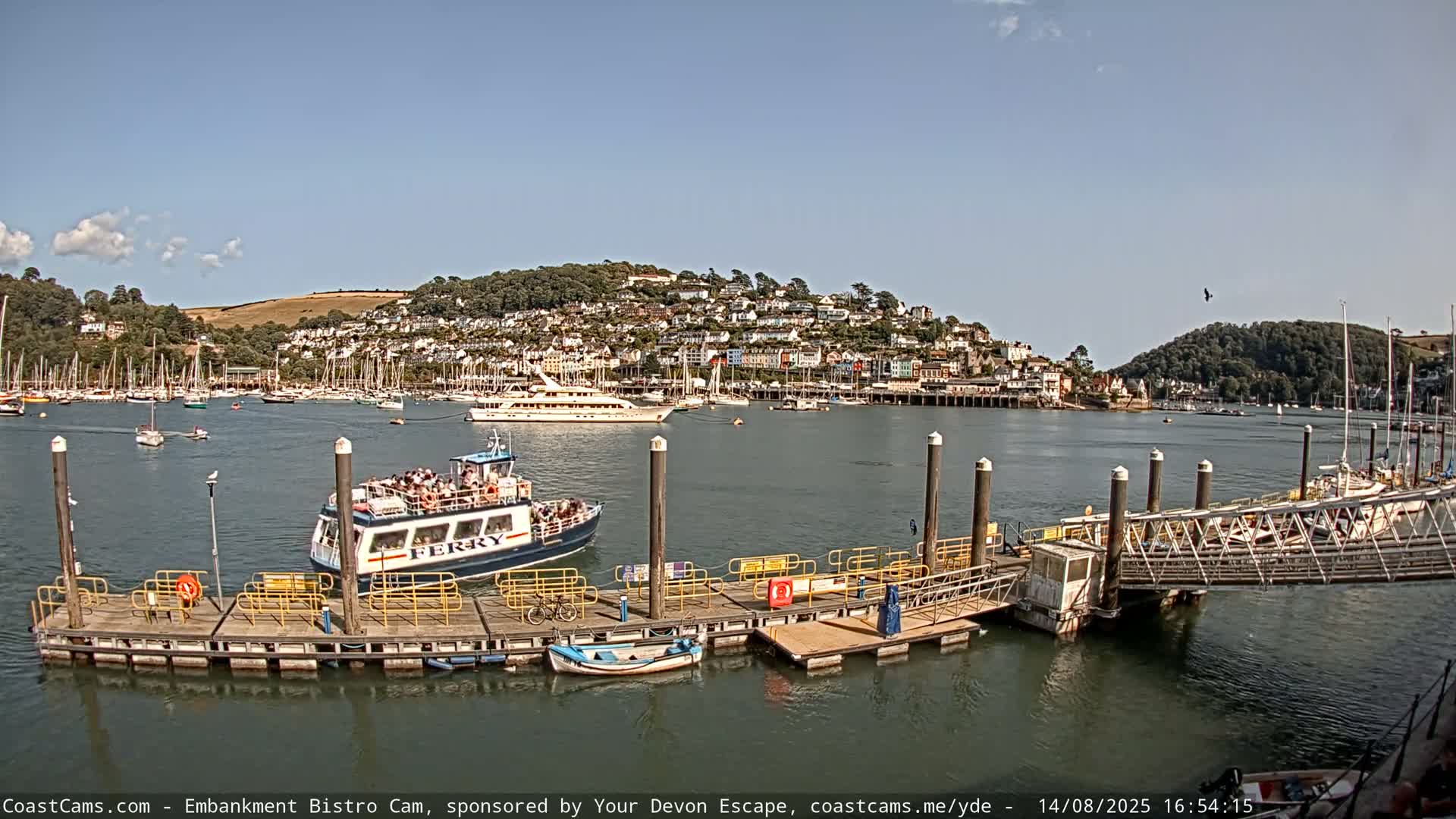 Dartmouth North Ferry Terminal & Pontoon Live Cam - South Hams, Devon, South West, England, United Kingdom