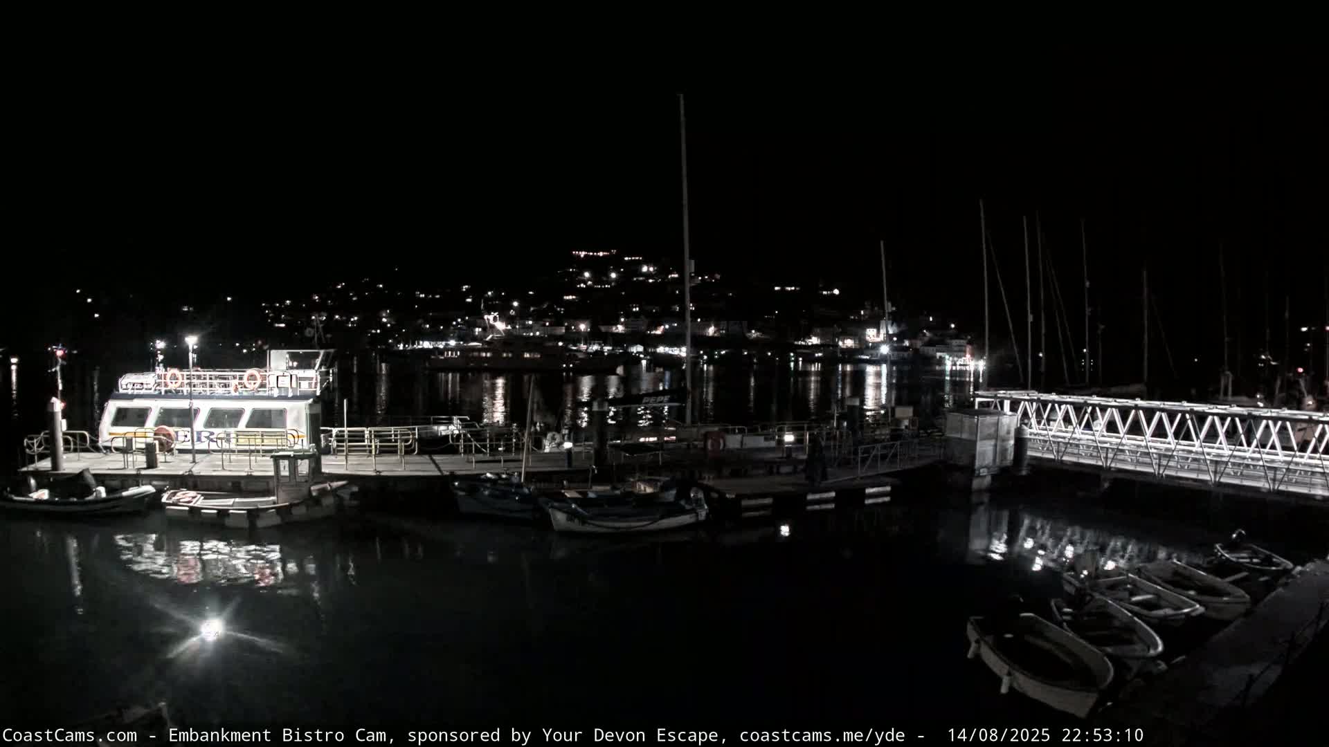 Dartmouth North Ferry Terminal & Pontoon Live Cam - South Hams, Devon, South West, England, United Kingdom