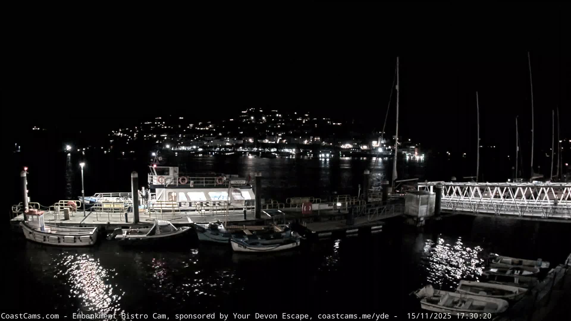 Dartmouth North Ferry Terminal & Pontoon Live Cam - South Hams, Devon, South West, England, United Kingdom