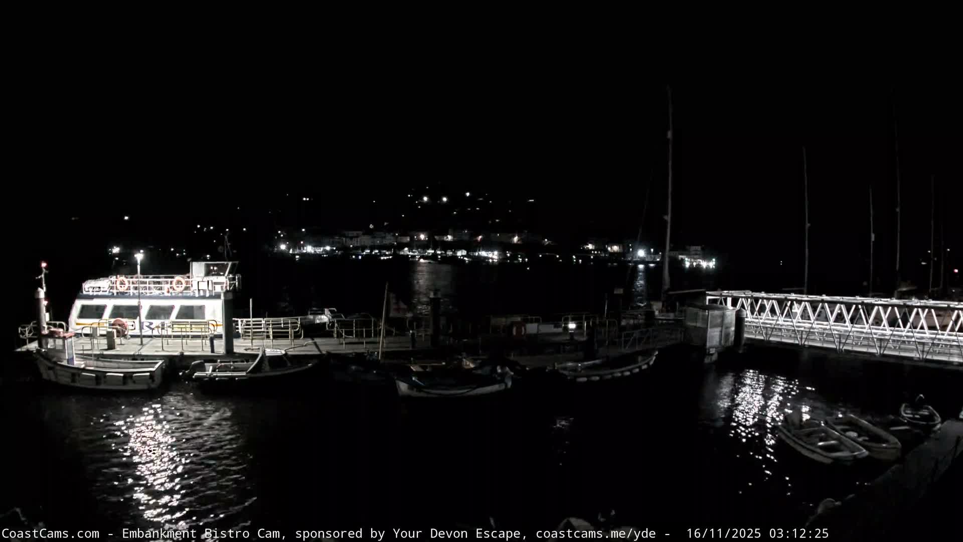 Dartmouth North Ferry Terminal & Pontoon Live Cam - South Hams, Devon, South West, England, United Kingdom