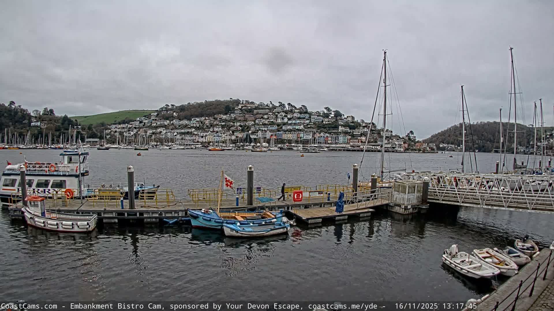Dartmouth North Ferry Terminal & Pontoon Live Cam - South Hams, Devon, South West, England, United Kingdom