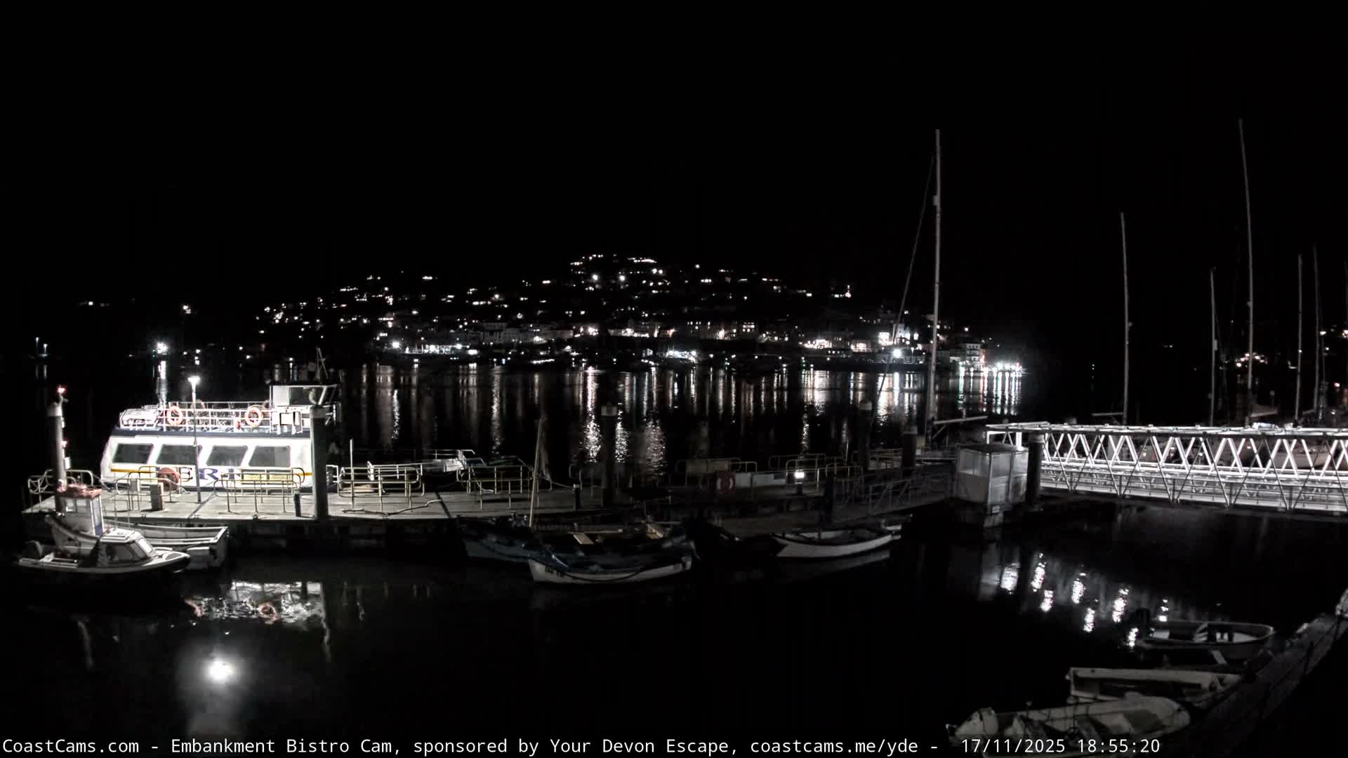 Dartmouth North Ferry Terminal & Pontoon Live Cam - South Hams, Devon, South West, England, United Kingdom