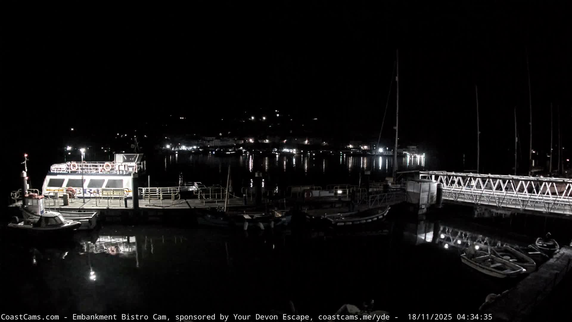 Dartmouth North Ferry Terminal & Pontoon Live Cam - South Hams, Devon, South West, England, United Kingdom