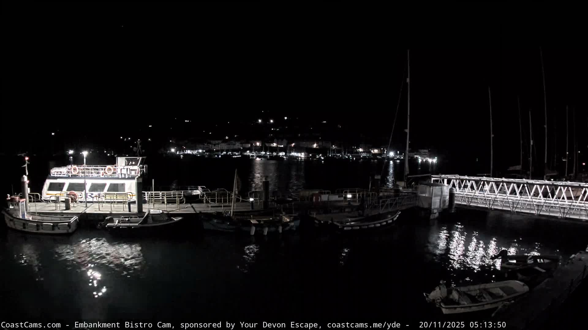 Dartmouth North Ferry Terminal & Pontoon Live Cam - South Hams, Devon, South West, England, United Kingdom