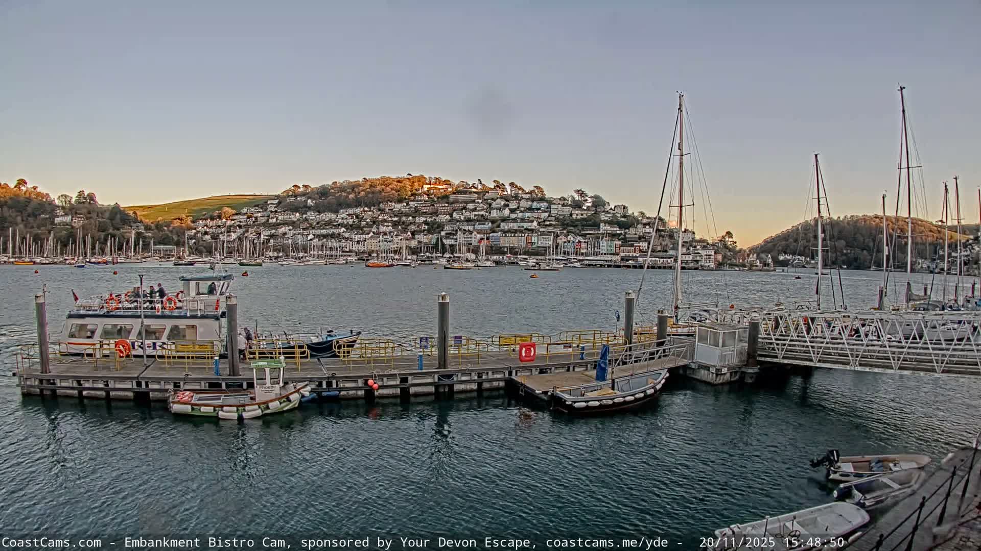 Dartmouth North Ferry Terminal & Pontoon Live Cam - South Hams, Devon, South West, England, United Kingdom
