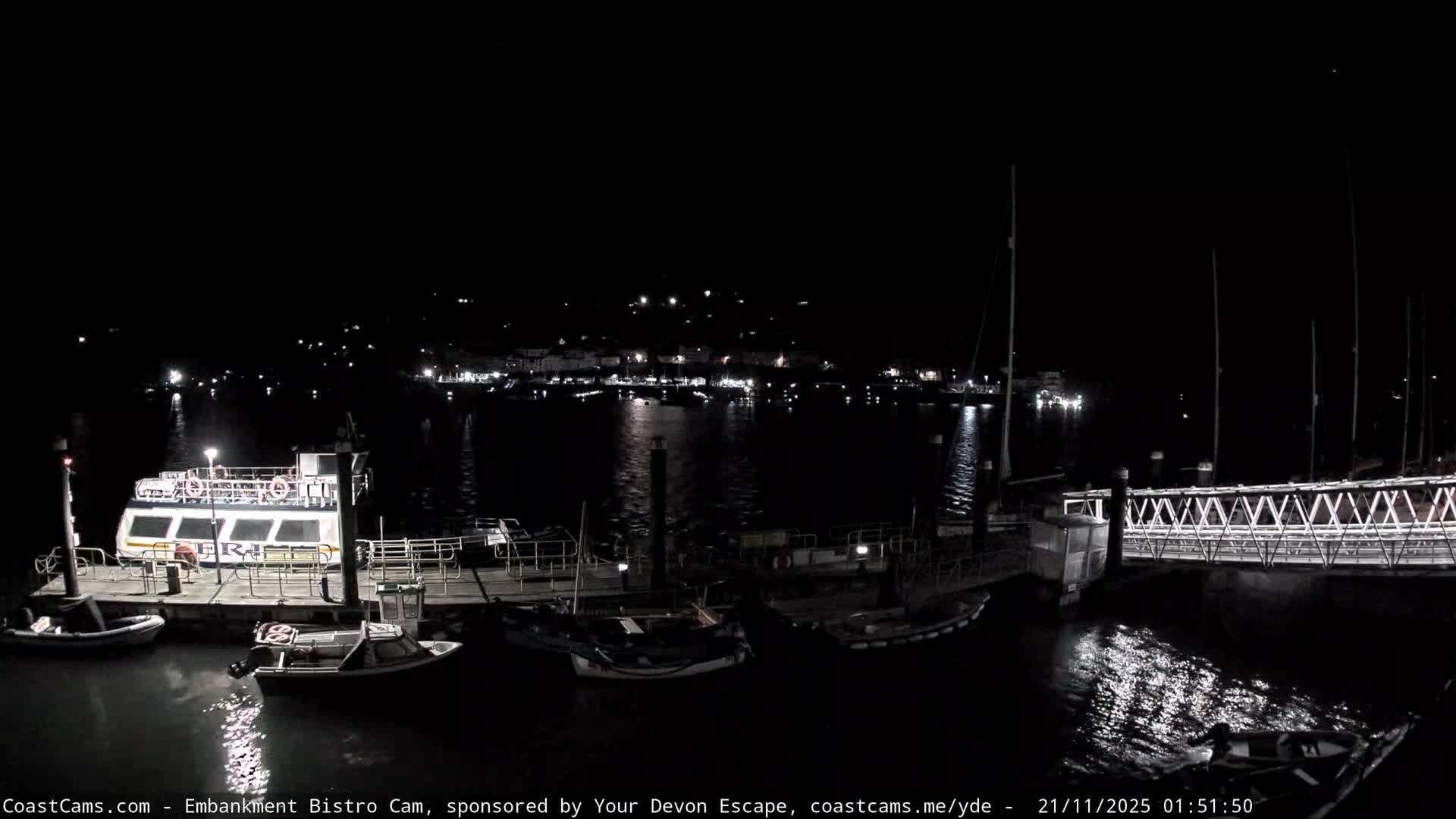 Dartmouth North Ferry Terminal & Pontoon Live Cam - South Hams, Devon, South West, England, United Kingdom