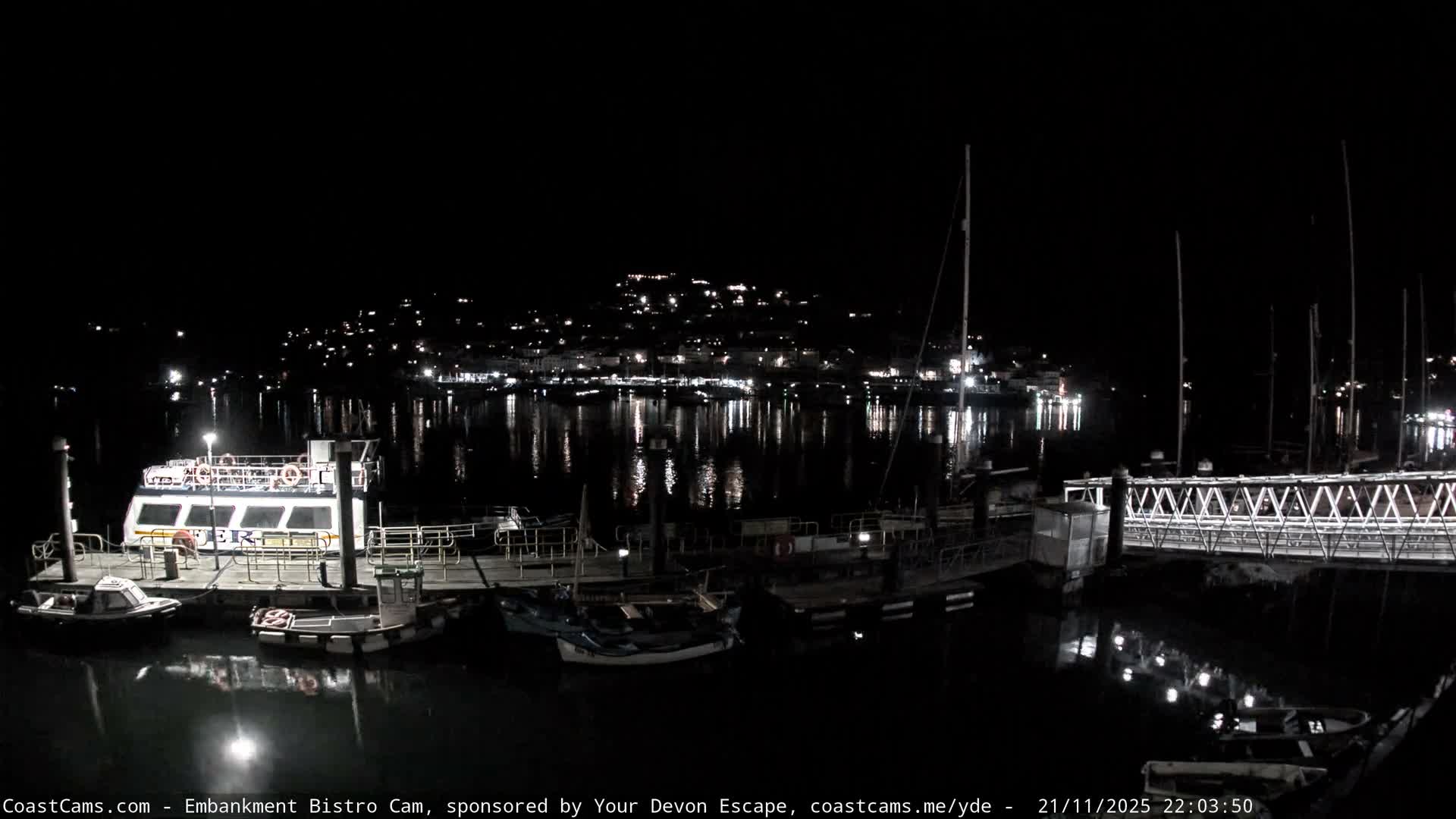Dartmouth North Ferry Terminal & Pontoon Live Cam - South Hams, Devon, South West, England, United Kingdom