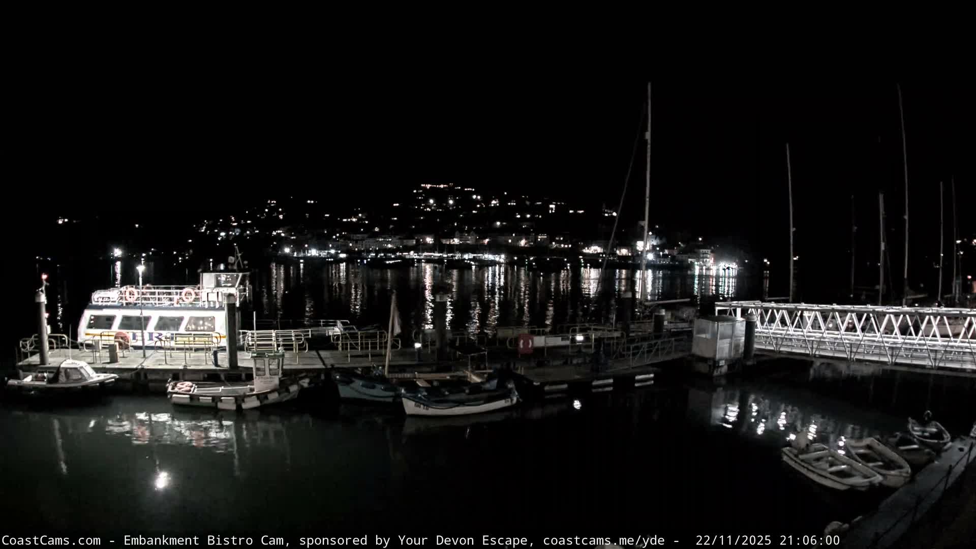 Dartmouth North Ferry Terminal & Pontoon Live Cam - South Hams, Devon, South West, England, United Kingdom