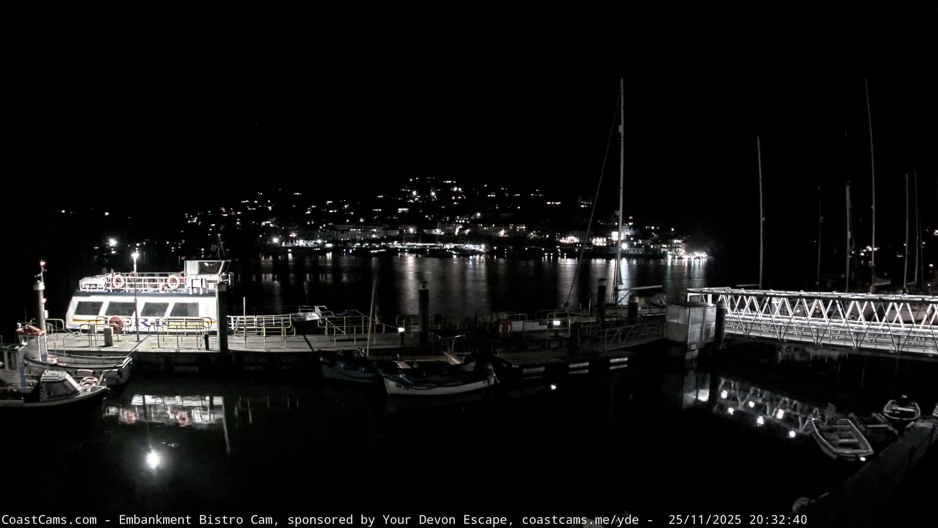 Dartmouth North Ferry Terminal & Pontoon Live Cam - South Hams, Devon, South West, England, United Kingdom