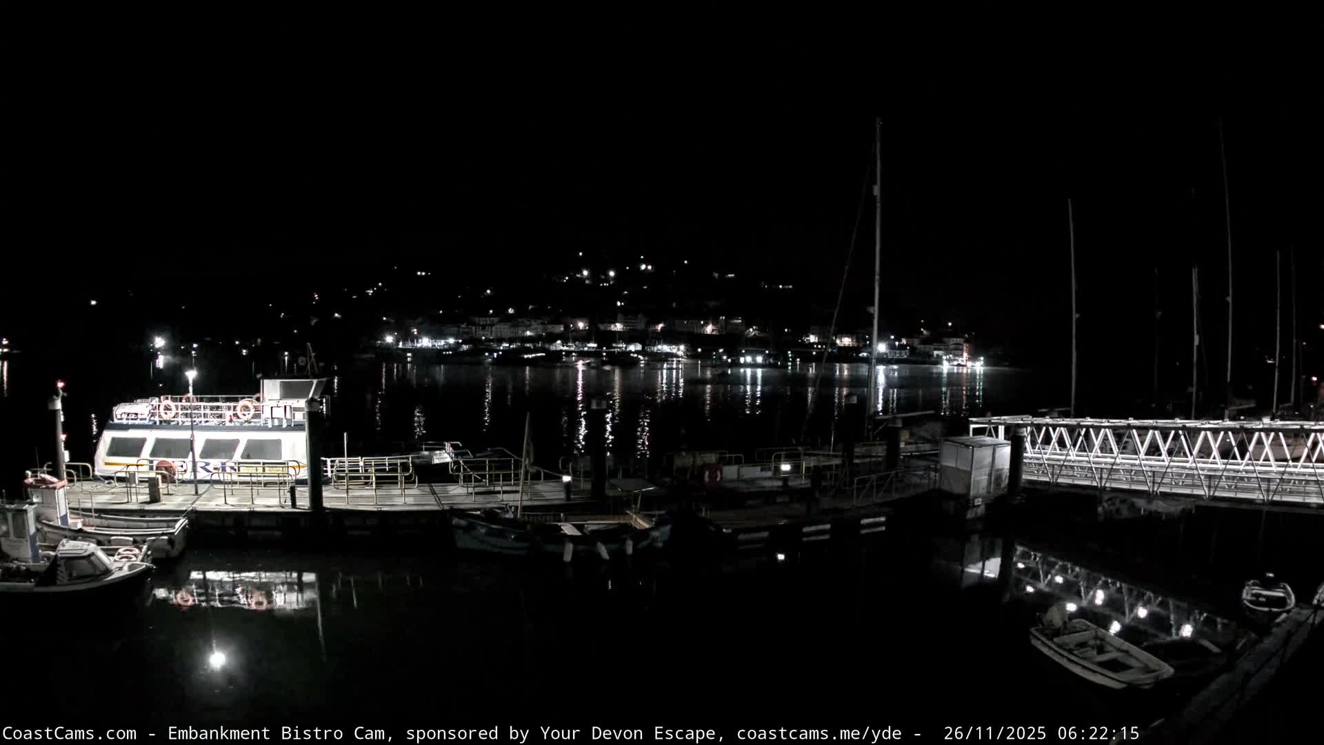 Dartmouth North Ferry Terminal & Pontoon Live Cam - South Hams, Devon, South West, England, United Kingdom