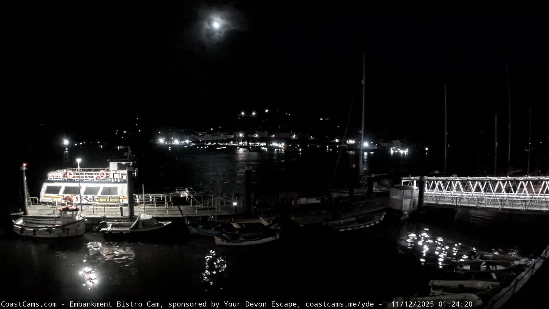 Dartmouth North Ferry Terminal & Pontoon Live Cam - South Hams, Devon, South West, England, United Kingdom
