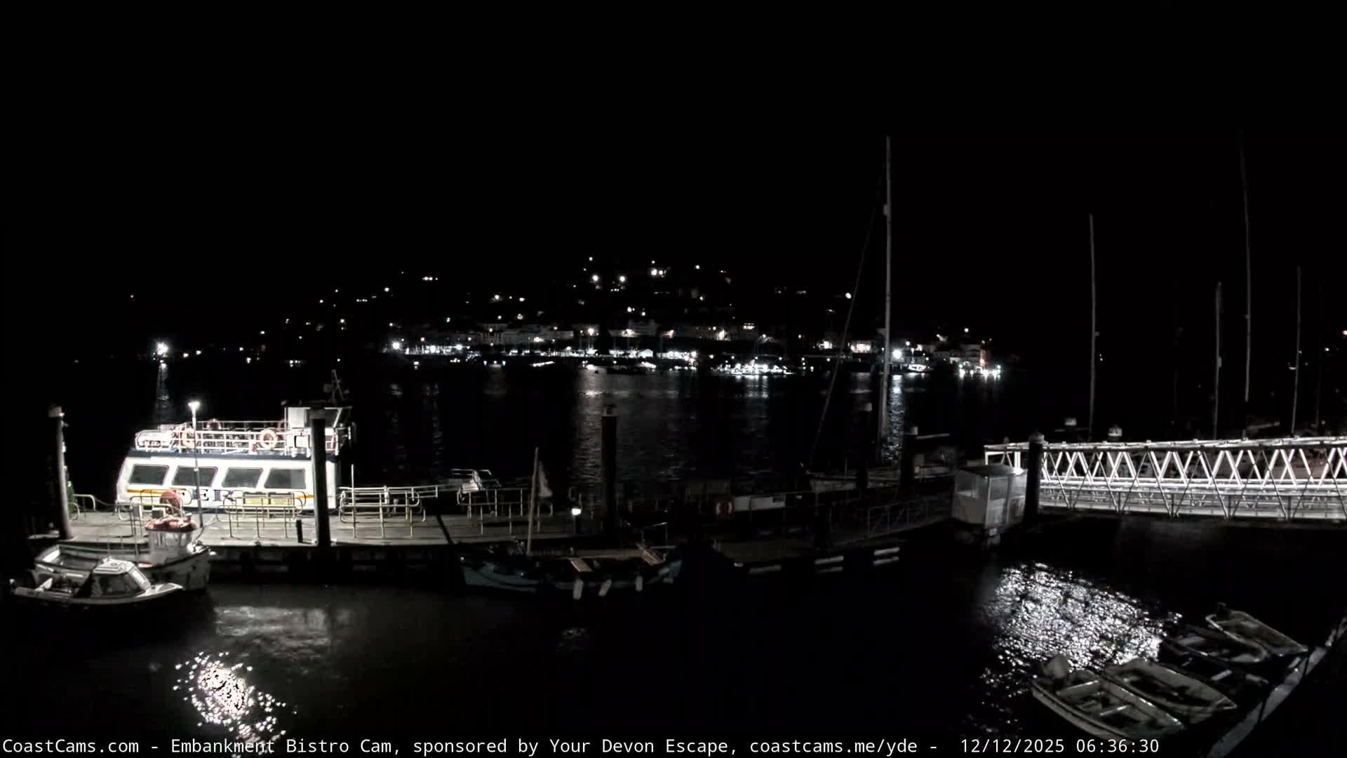 Dartmouth North Ferry Terminal & Pontoon Live Cam - South Hams, Devon, South West, England, United Kingdom