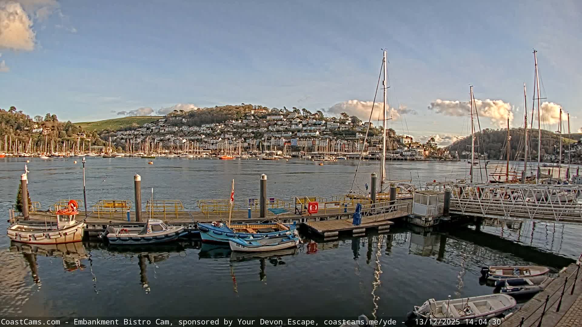 Dartmouth North Ferry Terminal & Pontoon Live Cam - South Hams, Devon, South West, England, United Kingdom