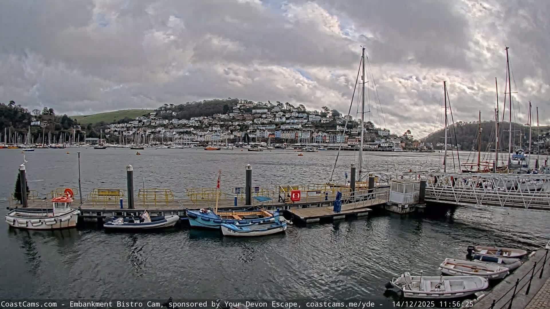 Dartmouth North Ferry Terminal & Pontoon Live Cam - South Hams, Devon, South West, England, United Kingdom