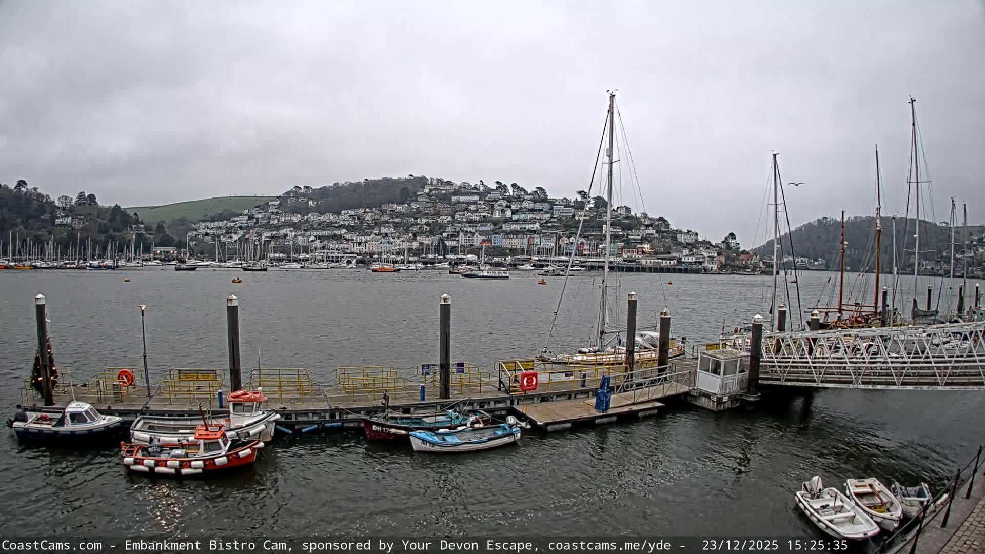Dartmouth North Ferry Terminal & Pontoon Live Cam - South Hams, Devon, South West, England, United Kingdom