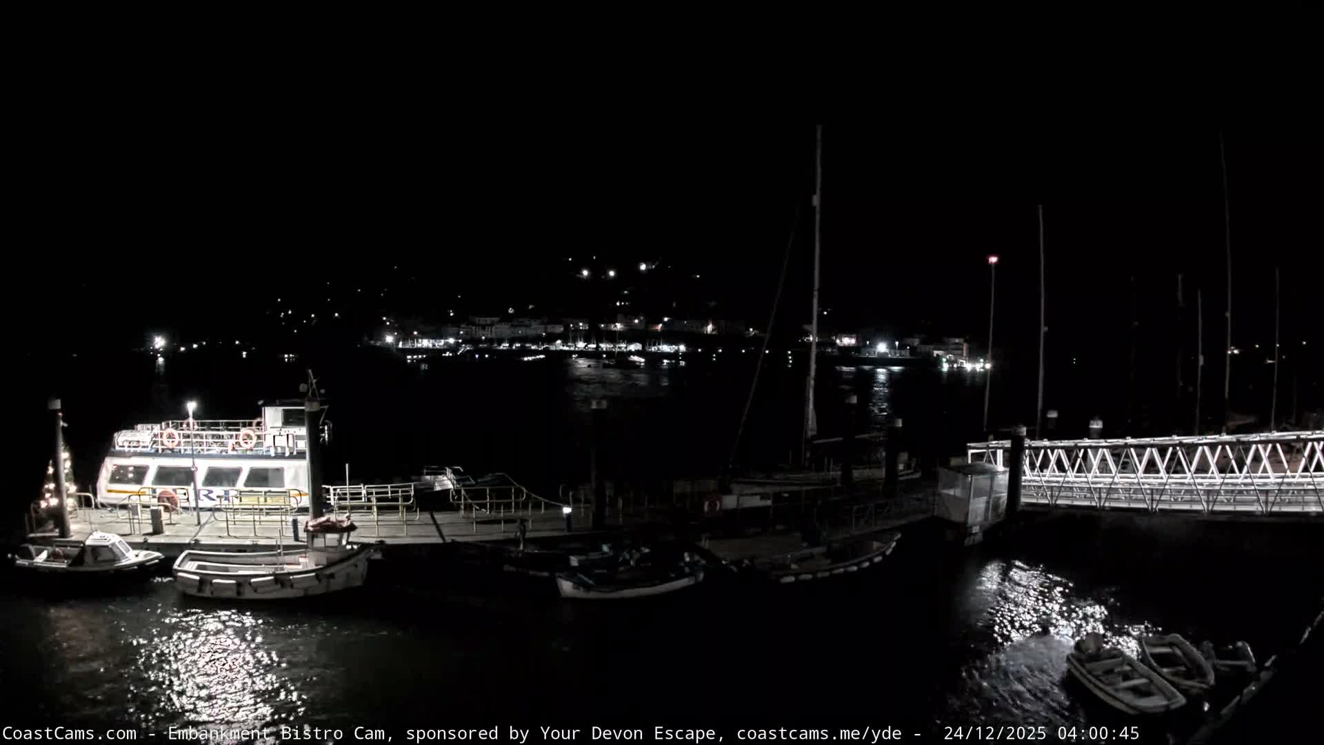 Dartmouth North Ferry Terminal & Pontoon Live Cam - South Hams, Devon, South West, England, United Kingdom