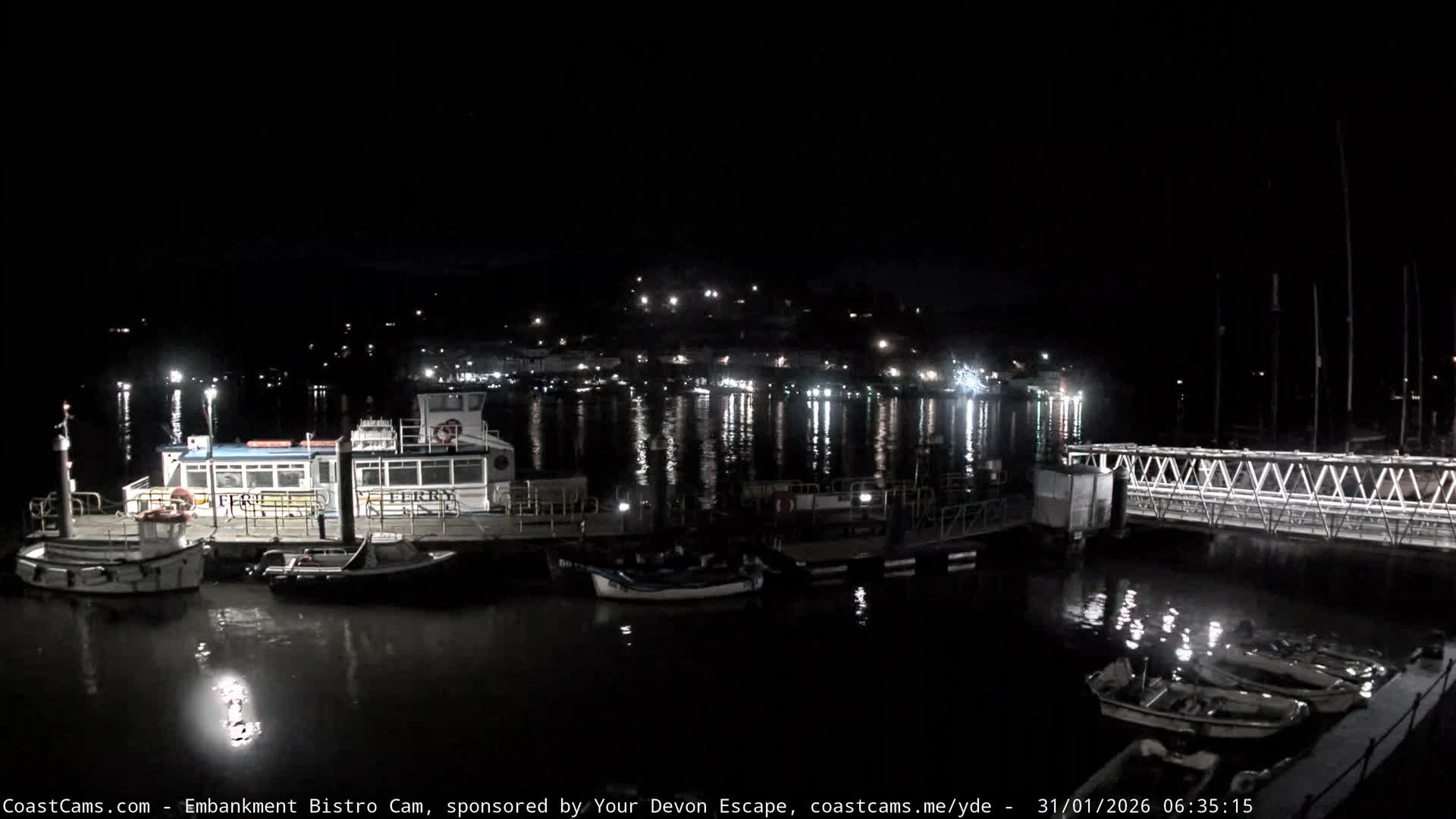 Dartmouth North Ferry Terminal & Pontoon Live Cam - South Hams, Devon, South West, England, United Kingdom
