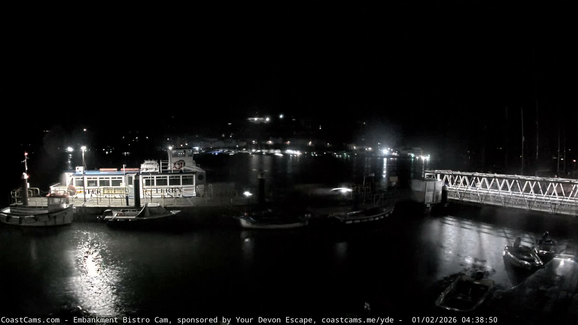 Dartmouth North Ferry Terminal & Pontoon Live Cam - South Hams, Devon, South West, England, United Kingdom