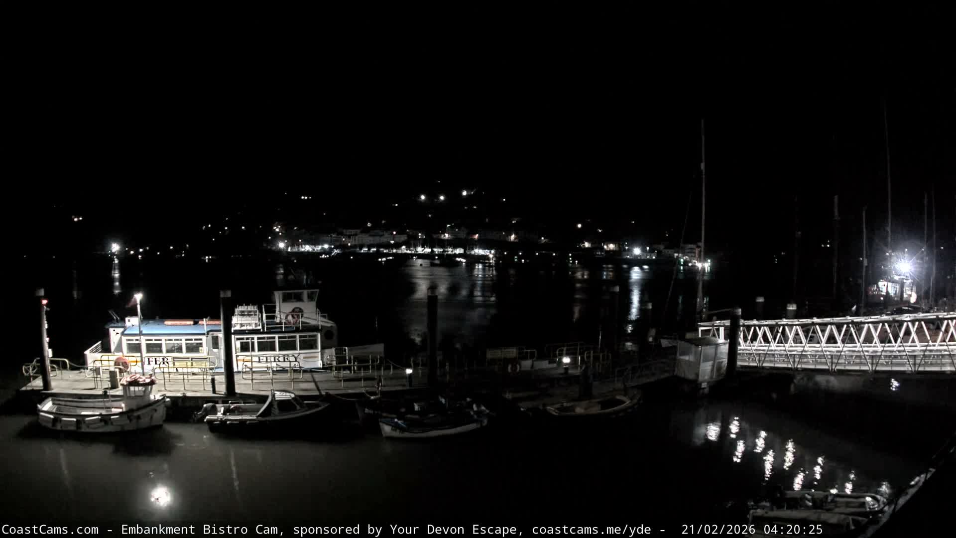 Dartmouth North Ferry Terminal & Pontoon Live Cam - South Hams, Devon, South West, England, United Kingdom