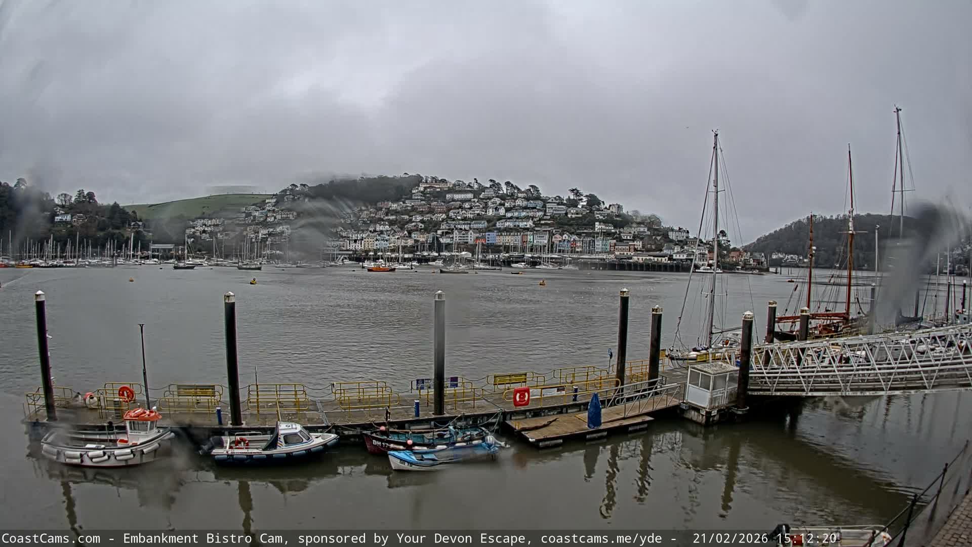 Dartmouth North Ferry Terminal & Pontoon Live Cam - South Hams, Devon, South West, England, United Kingdom