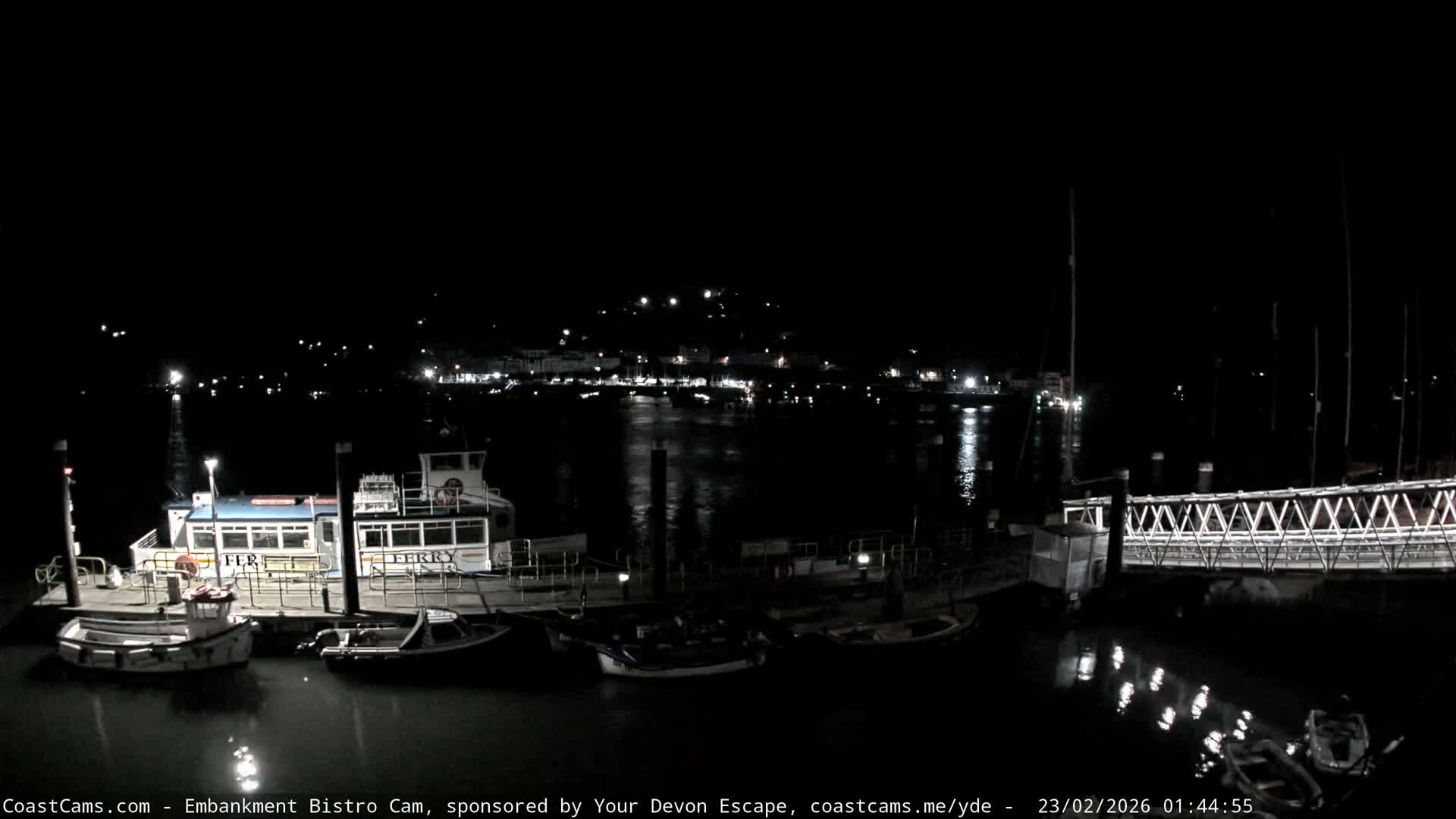 Dartmouth North Ferry Terminal & Pontoon Live Cam - South Hams, Devon, South West, England, United Kingdom
