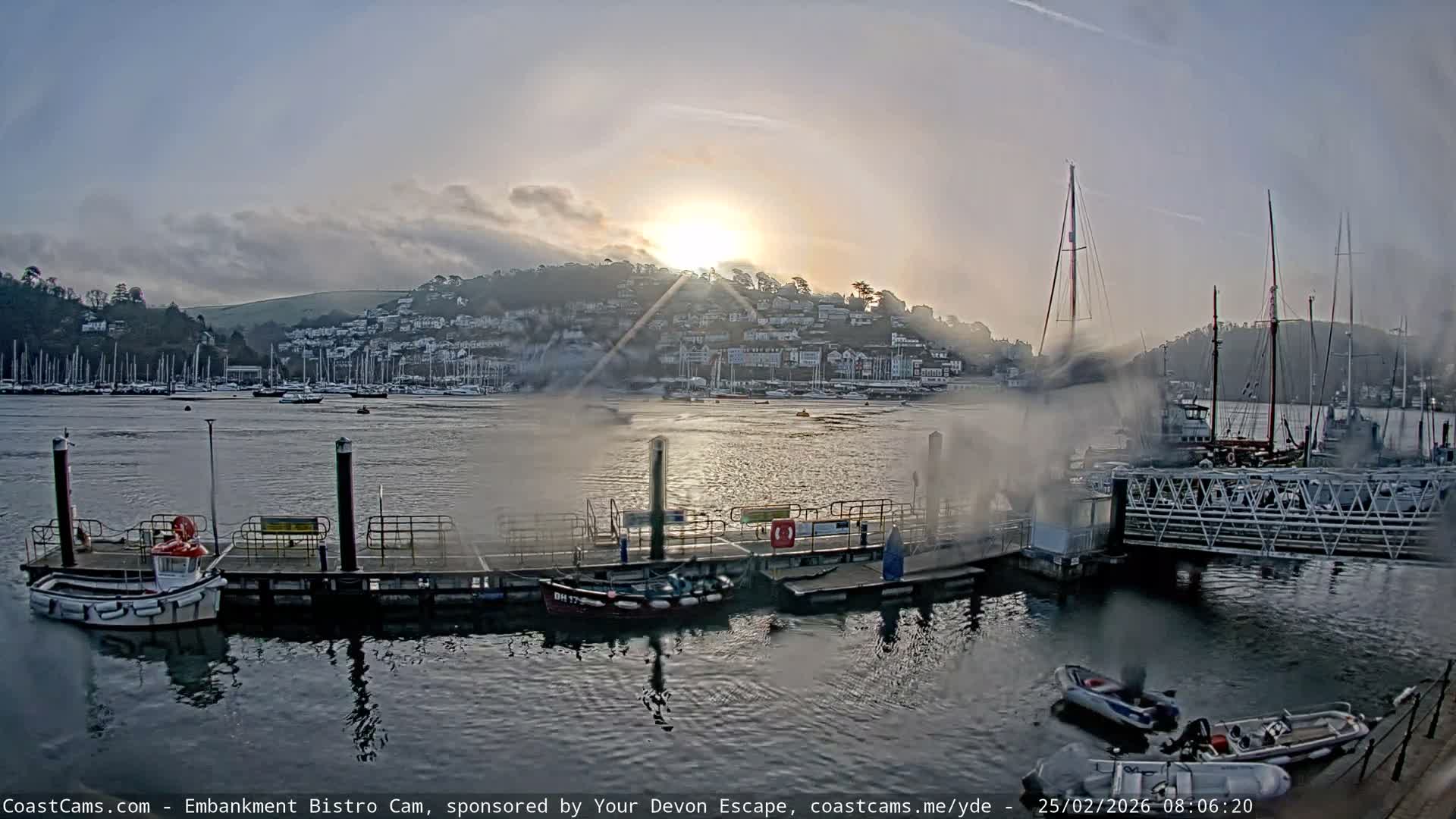 Dartmouth North Ferry Terminal & Pontoon Live Cam - South Hams, Devon, South West, England, United Kingdom