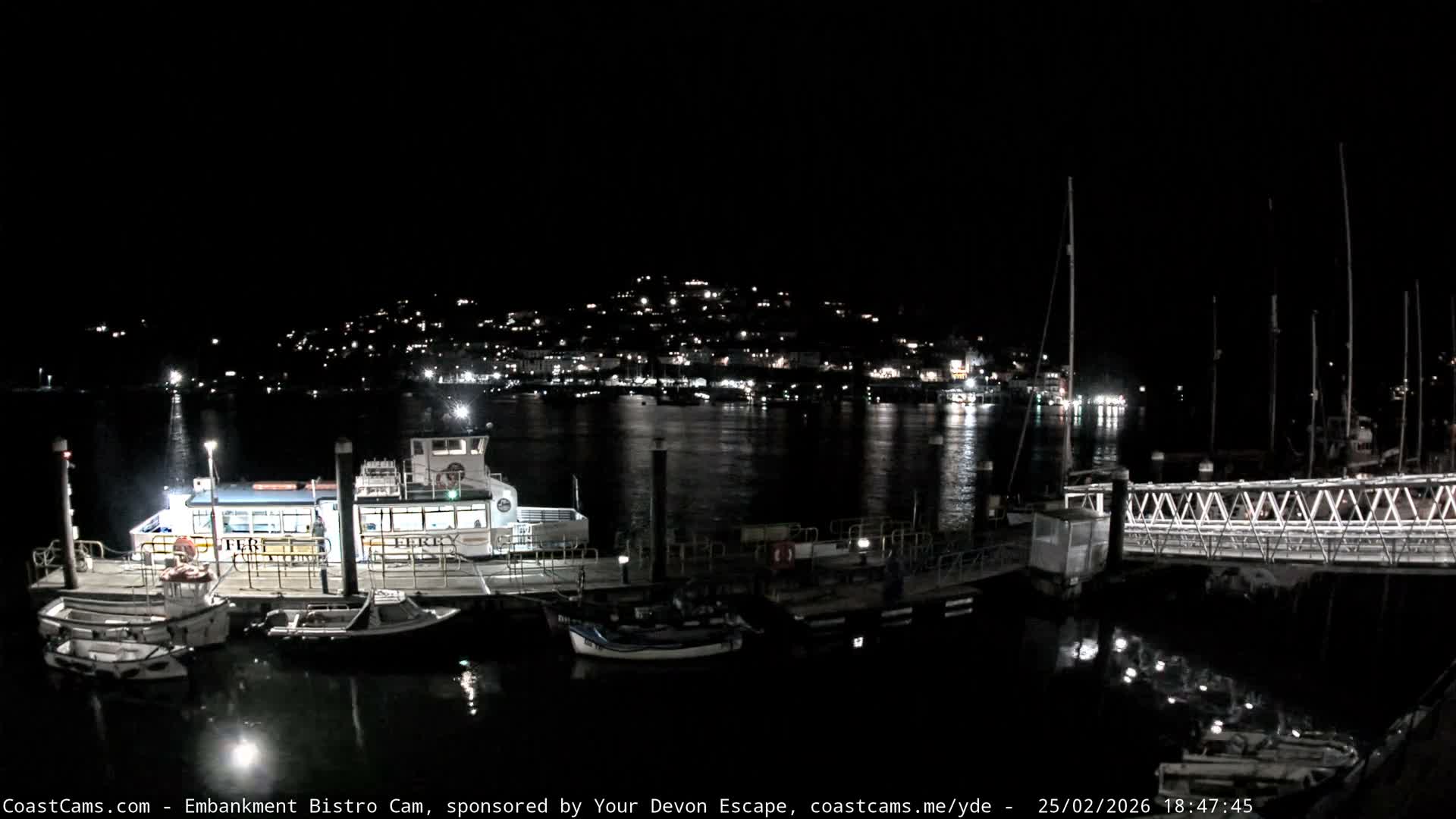 Dartmouth North Ferry Terminal & Pontoon Live Cam - South Hams, Devon, South West, England, United Kingdom