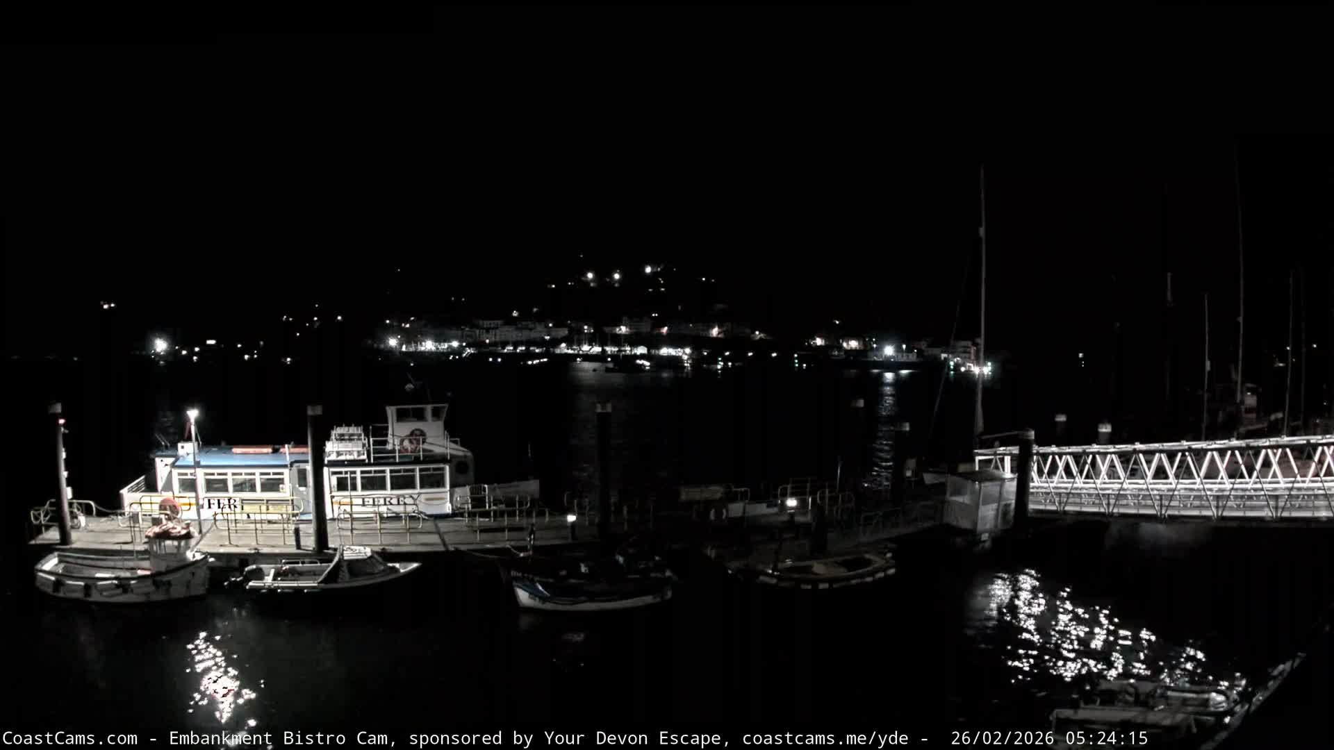 Dartmouth North Ferry Terminal & Pontoon Live Cam - South Hams, Devon, South West, England, United Kingdom