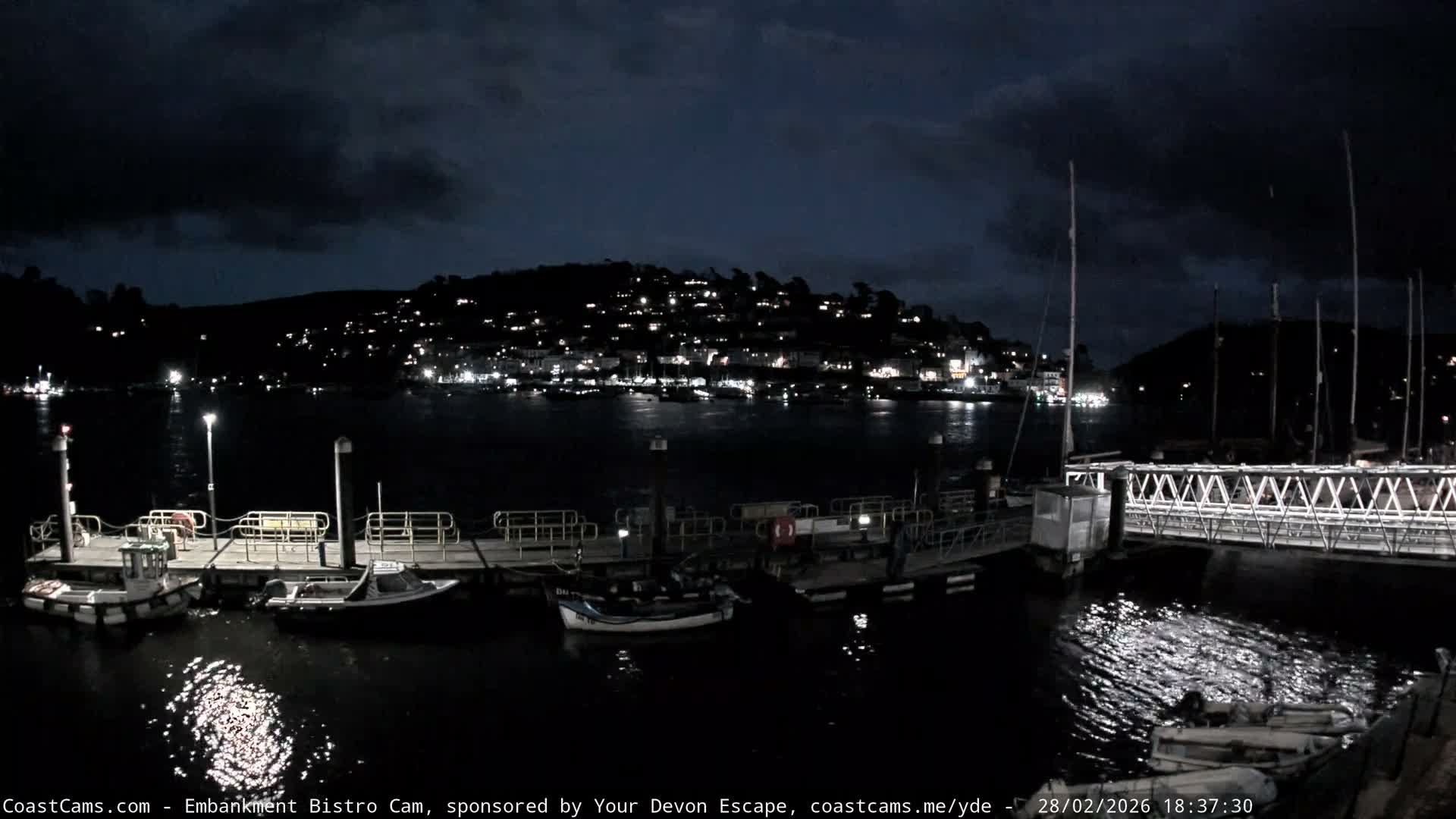Dartmouth North Ferry Terminal & Pontoon Live Cam - South Hams, Devon, South West, England, United Kingdom